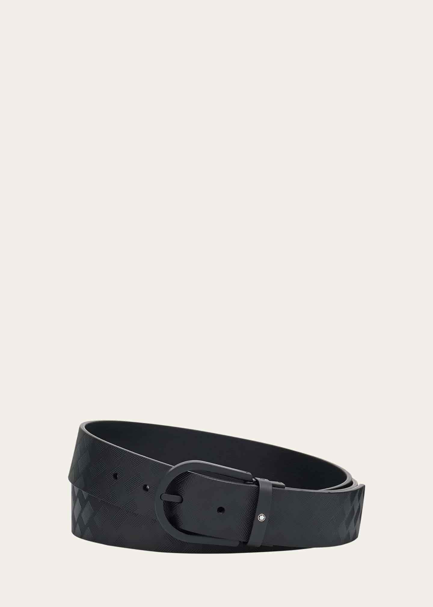 Montblanc Men's Horseshoe-Buckle Extreme 3.0 Leather Belt Image 1 of 3