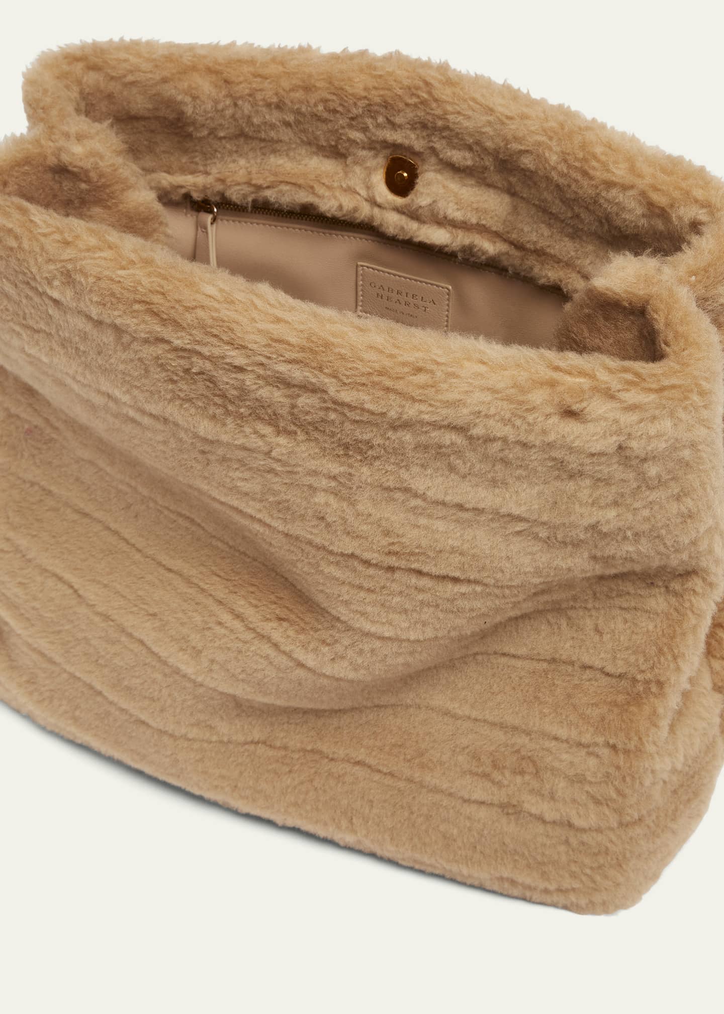Gabriela Hearst Phoebe Cashmere-Wool Clutch Image 4 of 5