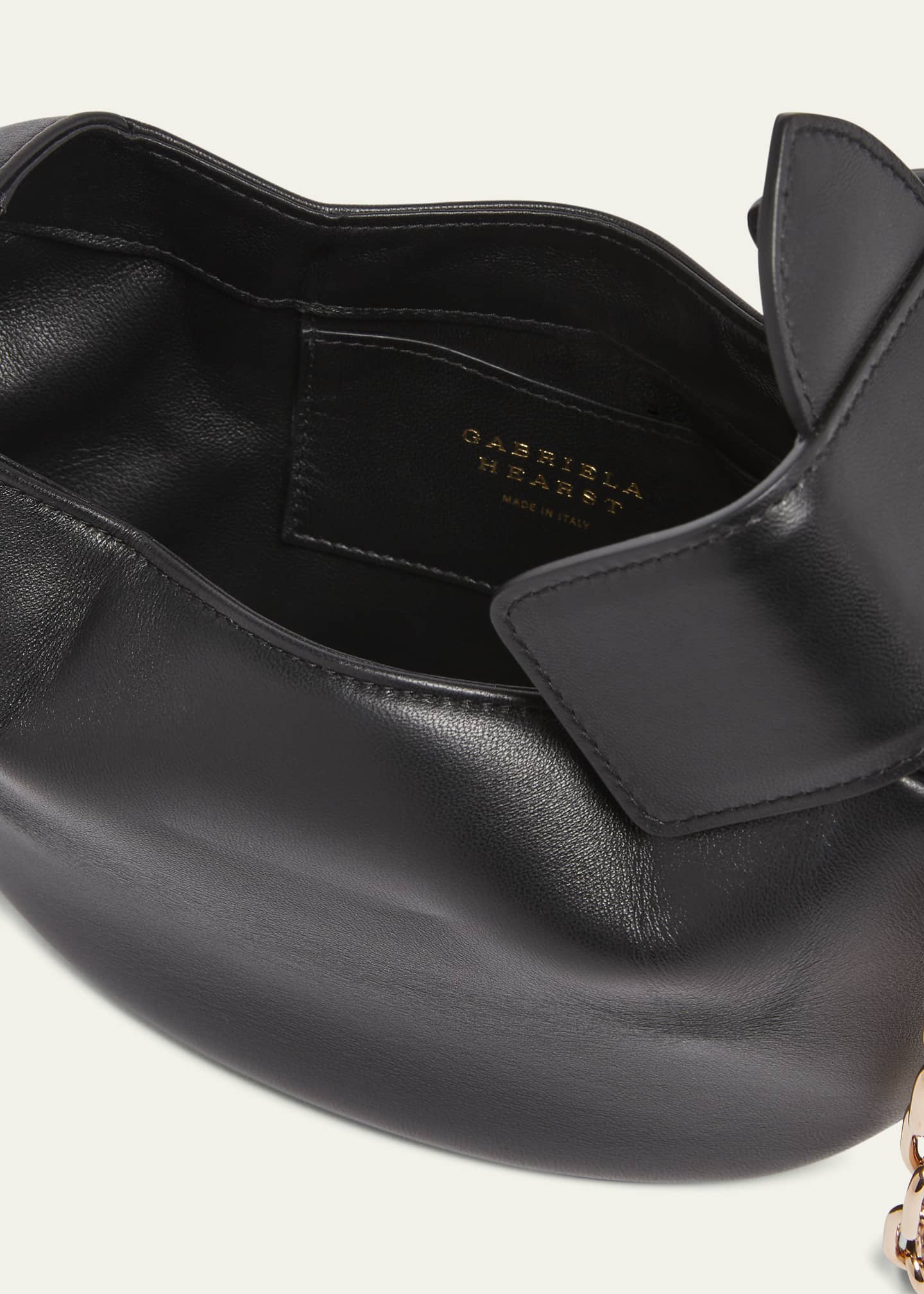 Gabriela Hearst Demi Lamb Leather Clutch Bag Image 4 of 4