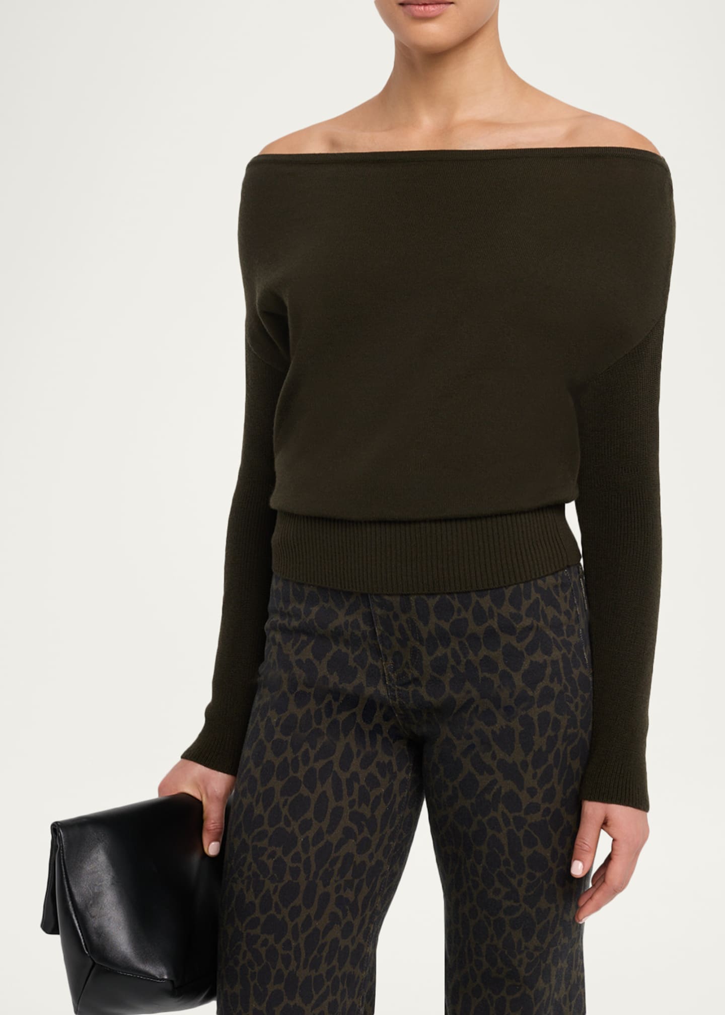 Chance One-Shoulder Wool Sweater