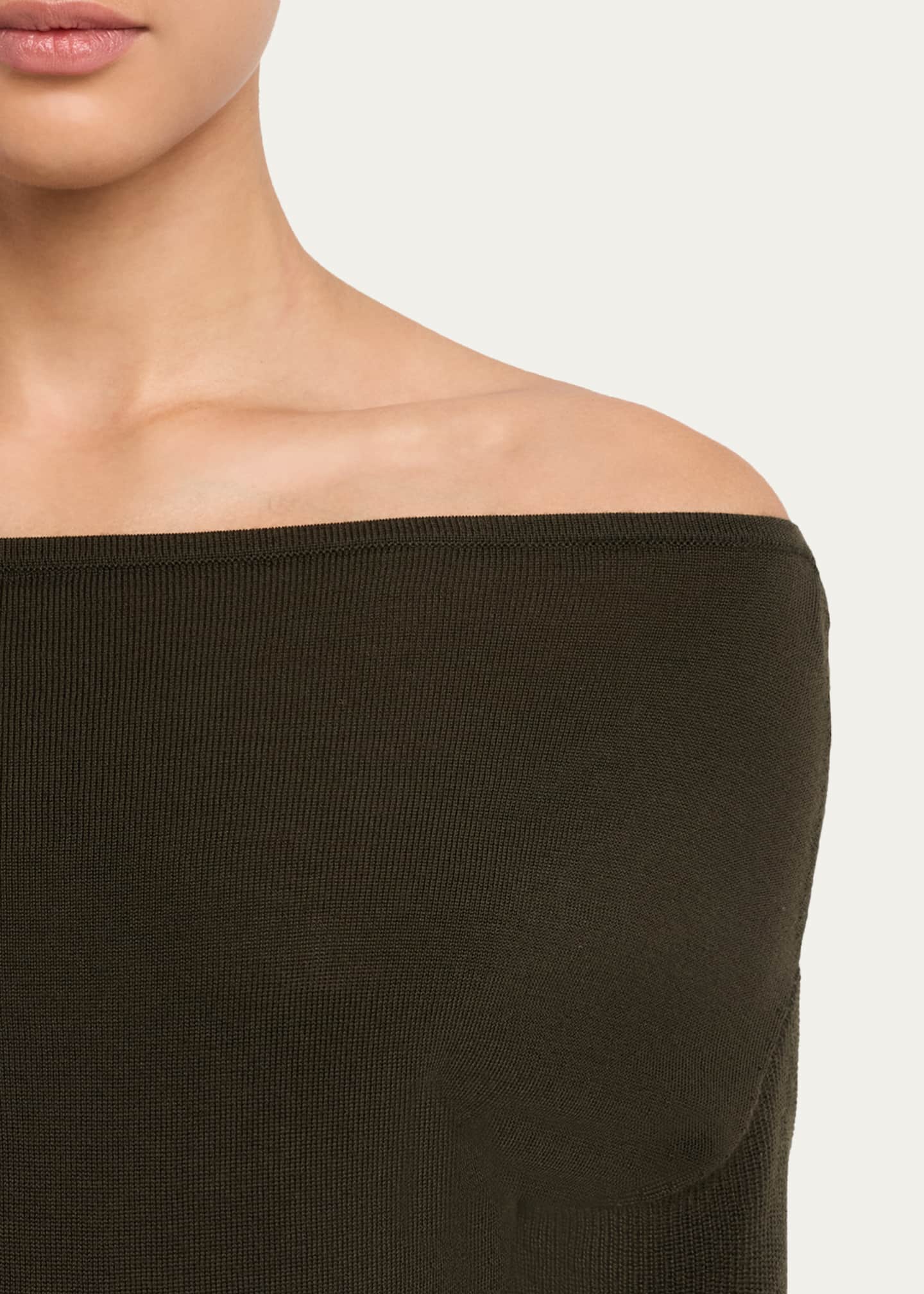 Chance One-Shoulder Wool Sweater