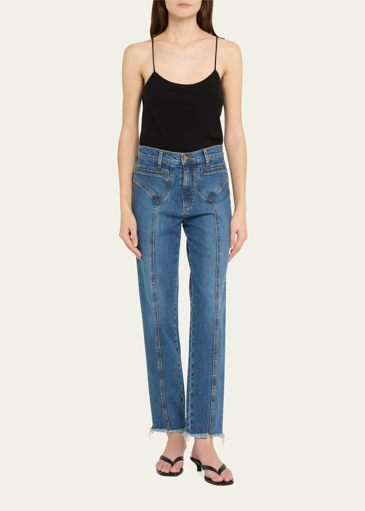 Ramy Brook Zayne Straight-Leg Jeans - Bergdorf Goodman