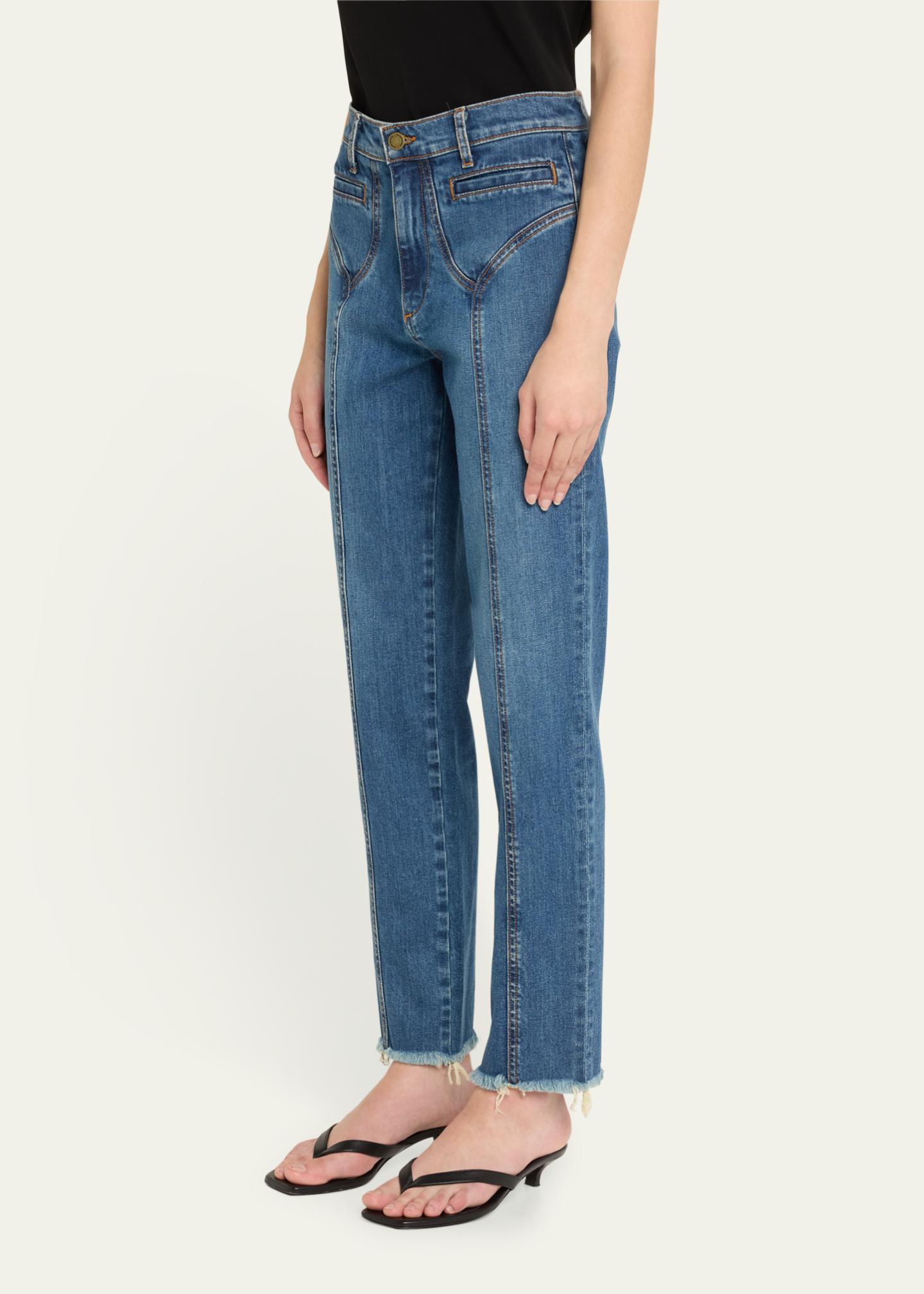 Ramy Brook Zayne Straight-Leg Jeans - Bergdorf Goodman