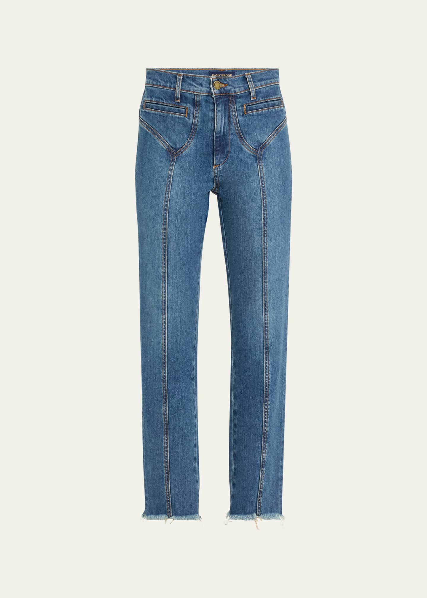 Ramy Brook Zayne Straight-Leg Jeans - Bergdorf Goodman