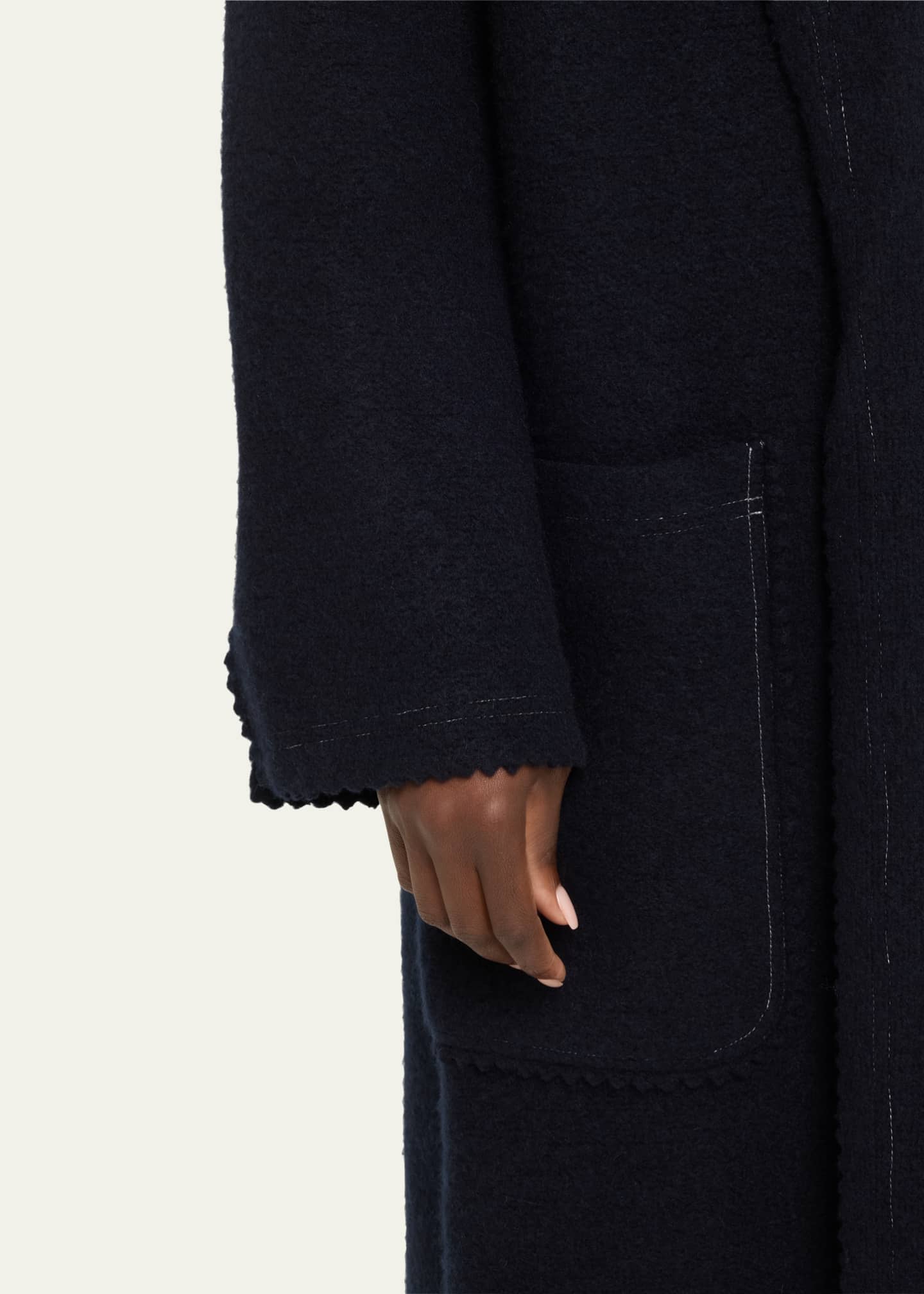 コート MAX MARA MIDNIGHT BLUE WOOL BLEND JENE COAT Max Mara Midnight Blue Wool Blend Jene Coat – LOZURI®