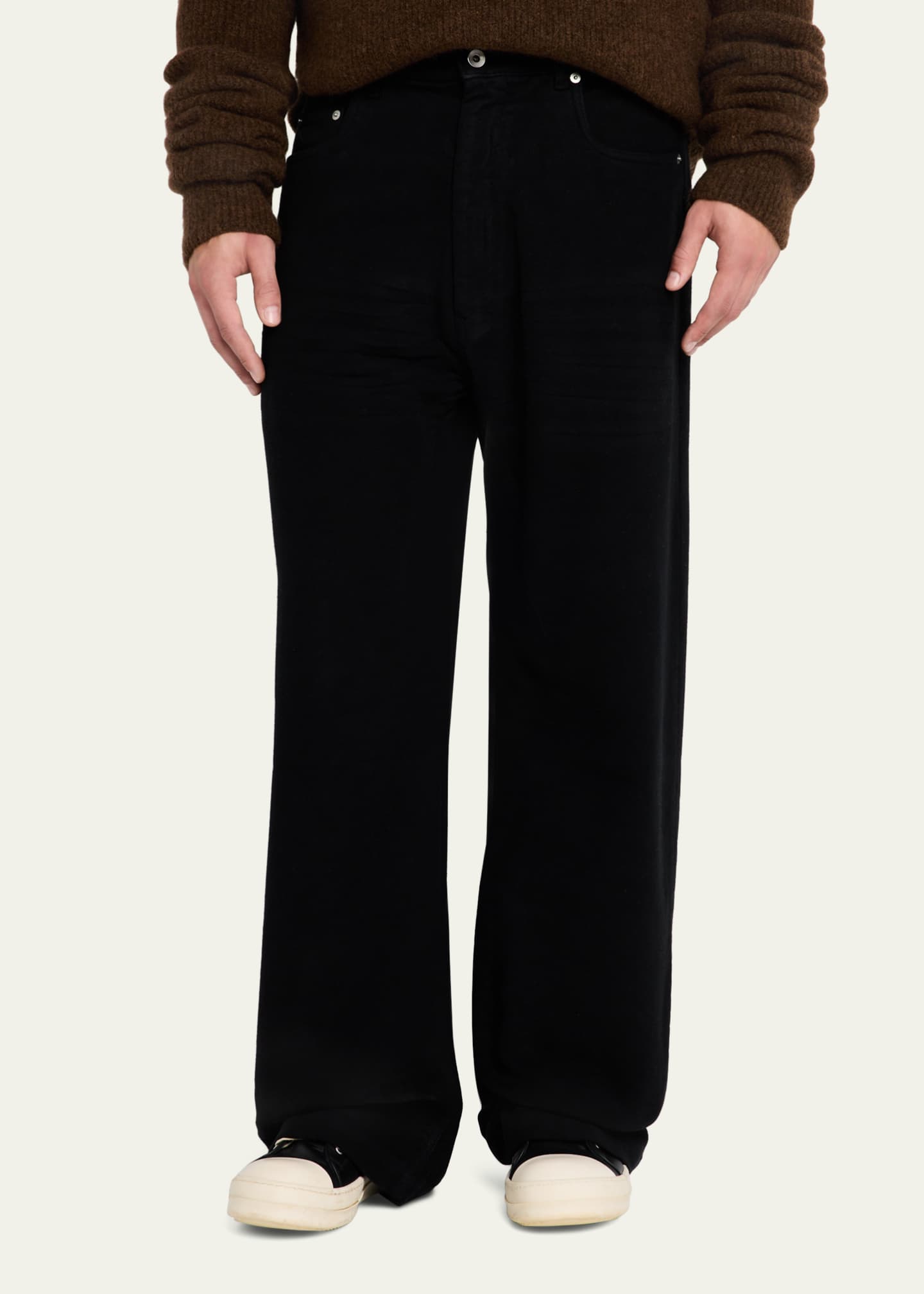 DRKSHDW RICK OWENS Men's Cotton Moleskin Geth Jeans Image 3 of 4