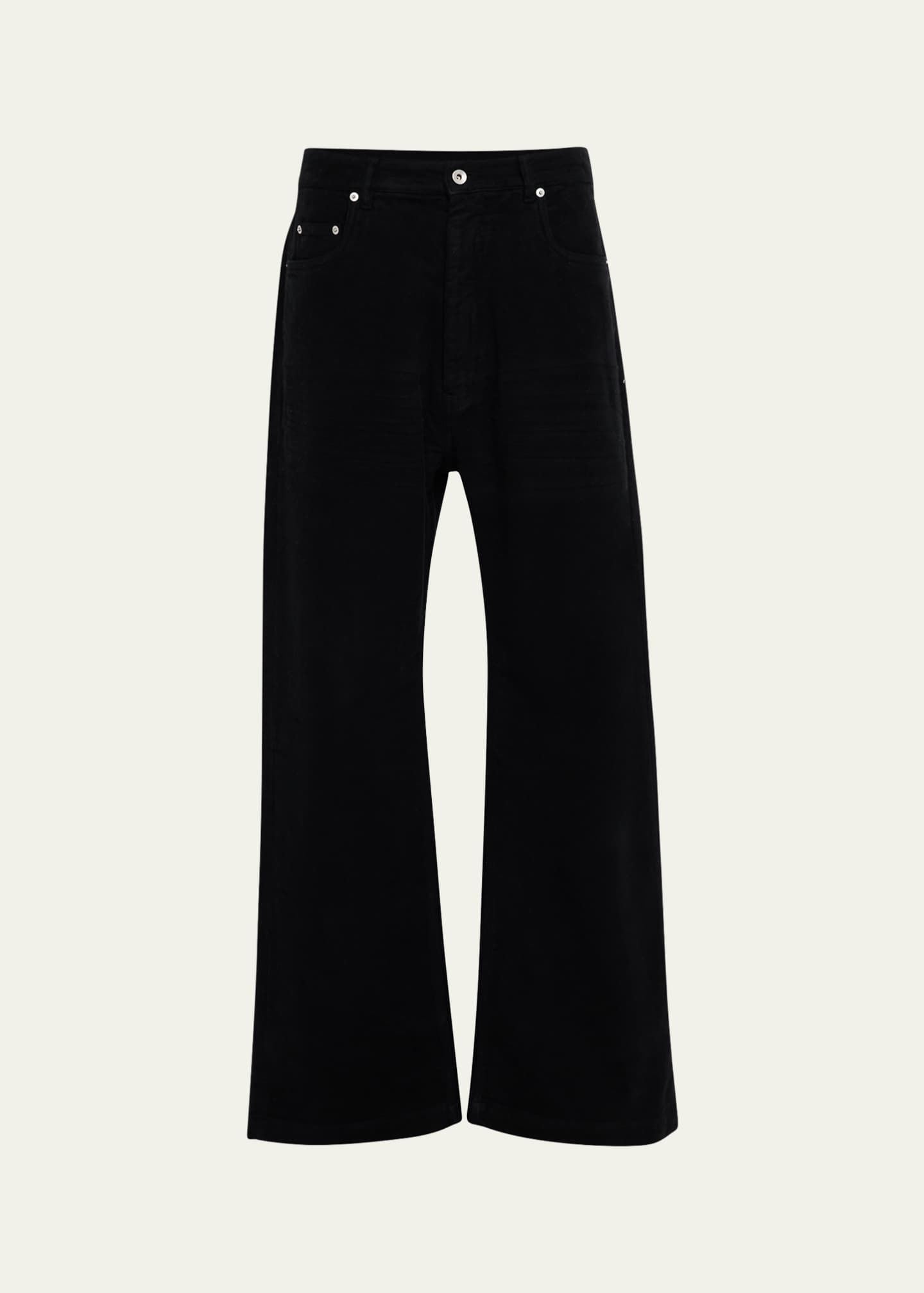 DRKSHDW RICK OWENS Men's Cotton Moleskin Geth Jeans Image 1 of 4