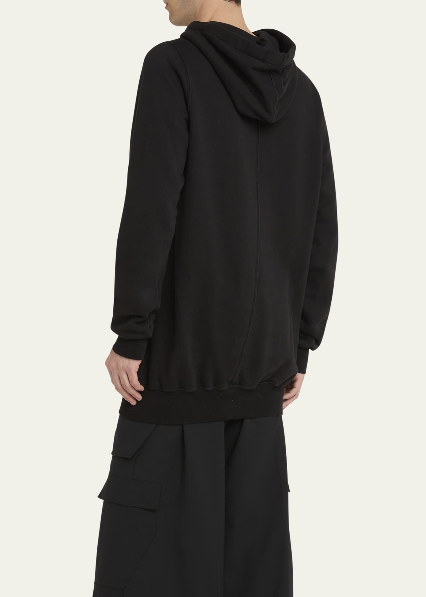 Rick Owens Men s Porterville Embroidered Long Hoodie Bergdorf Goodman