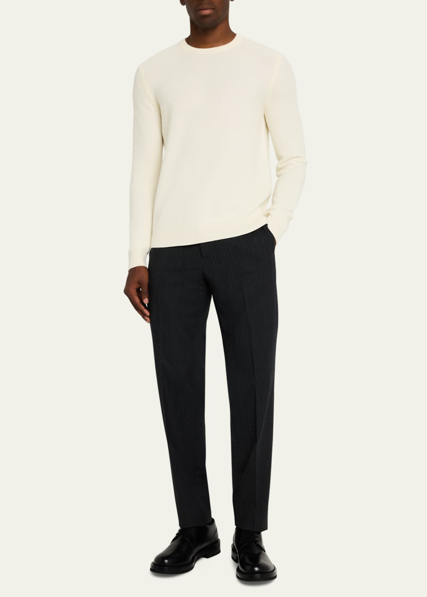 Theory Men's Mayer Herringbone Flannel Pants Image 2 of 5
