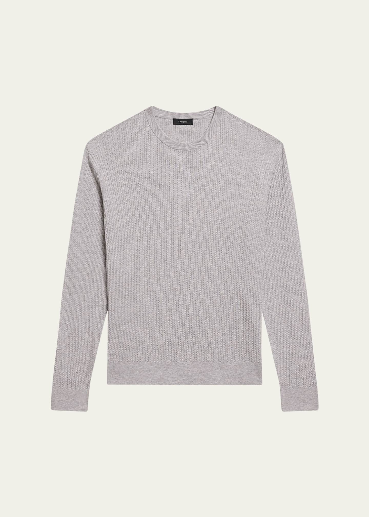 Theory Men s Riland Cable Knit Crewneck Sweater