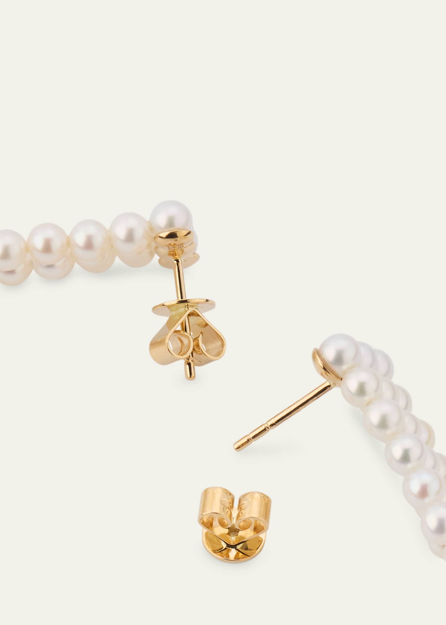 Sophie Bille Brahe 14K Yellow Gold Freshwater Pearl Earrings Image 4 of 4