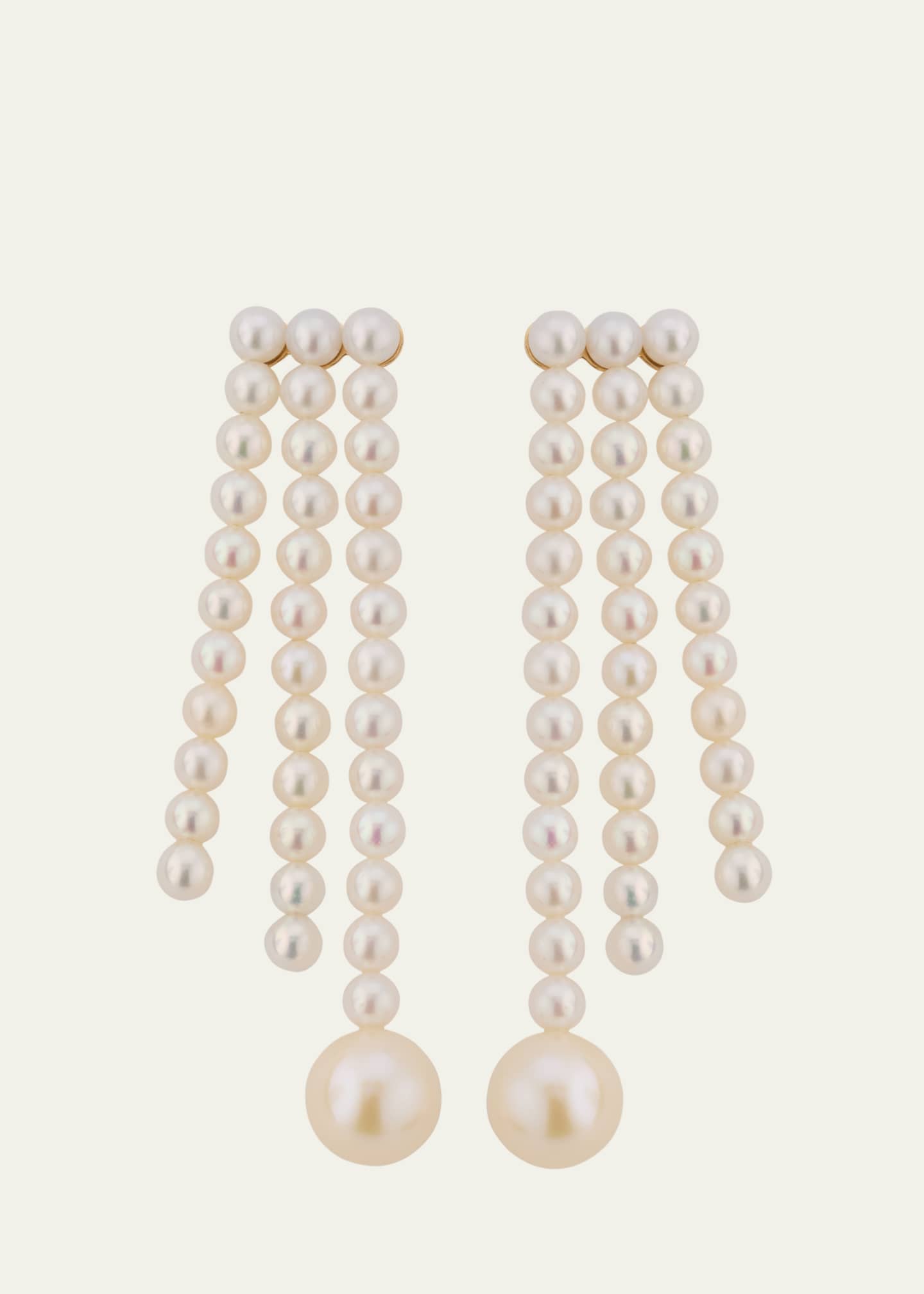 Sophie Bille Brahe 14K Yellow Gold Freshwater Pearl Earrings Image 1 of 4