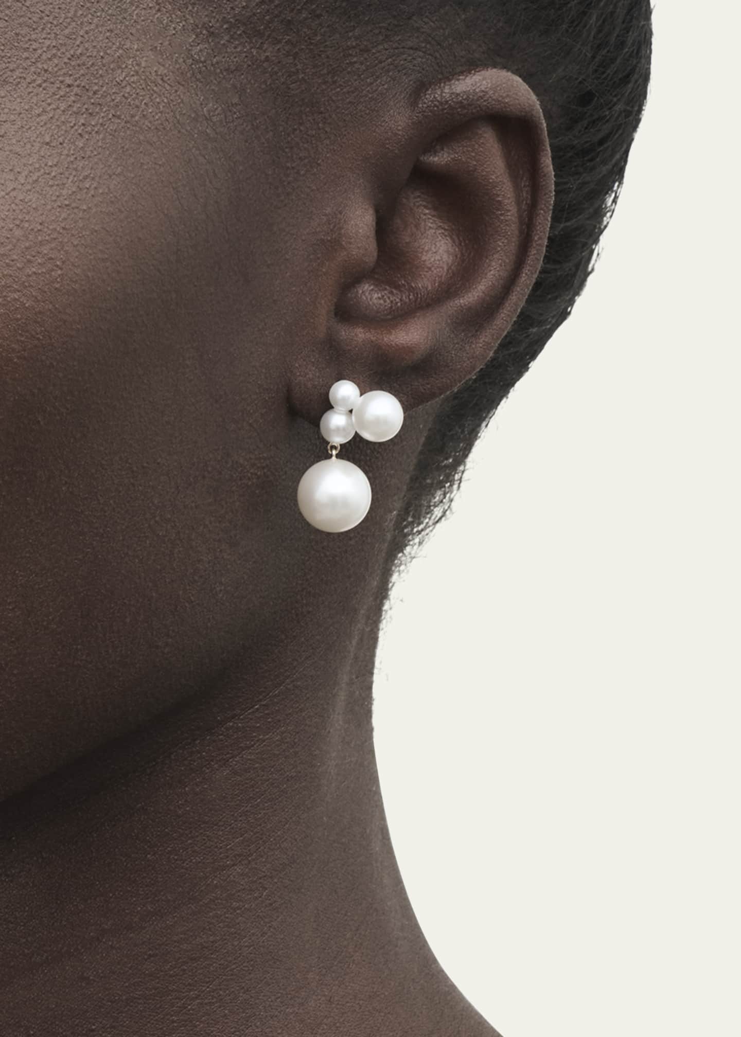 Sophie Bille Brahe 14K Yellow Gold Stella Freshwater Pearl Earring, Single (Right) Image 2 of 2