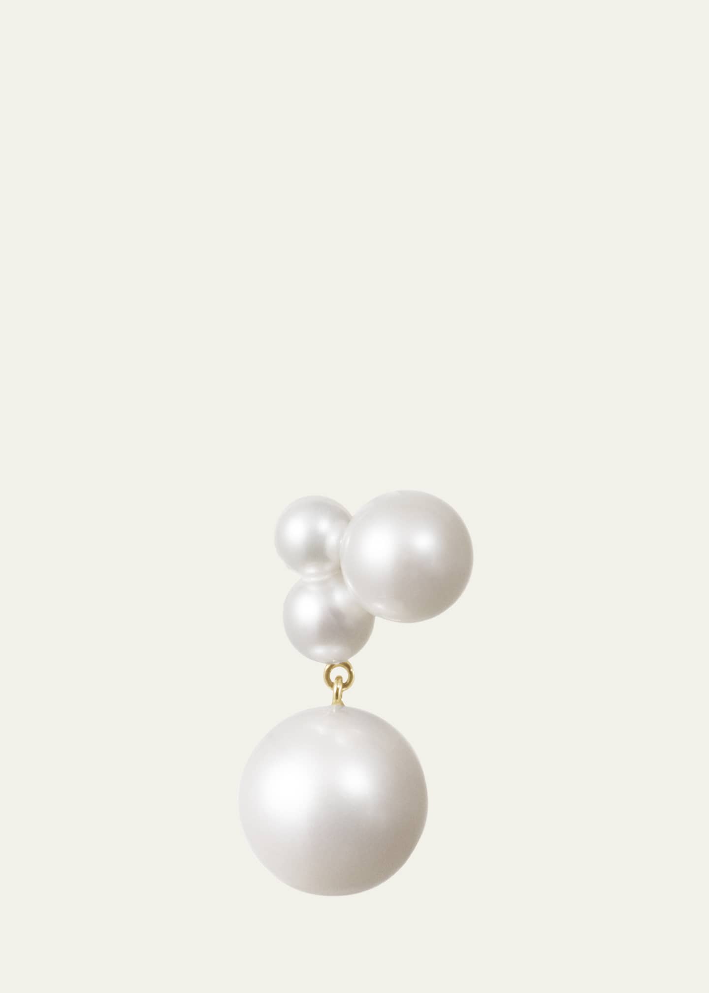 Sophie Bille Brahe 14K Yellow Gold Stella Freshwater Pearl Earring, Single (Right) Image 1 of 2
