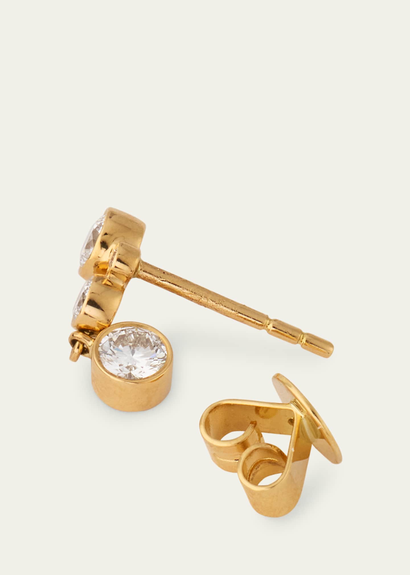 Sophie Bille Brahe 18K Yellow Gold Diamond Earring, Single Image 4 of 4