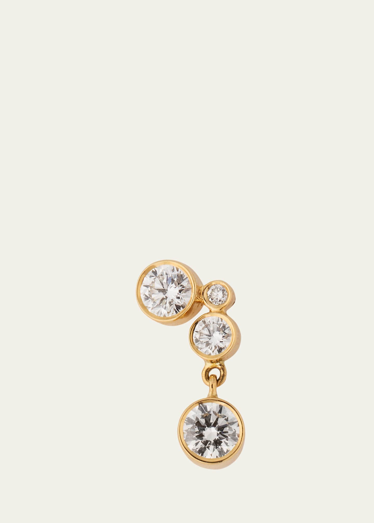 Sophie Bille Brahe 18K Yellow Gold Diamond Earring, Single Image 1 of 4