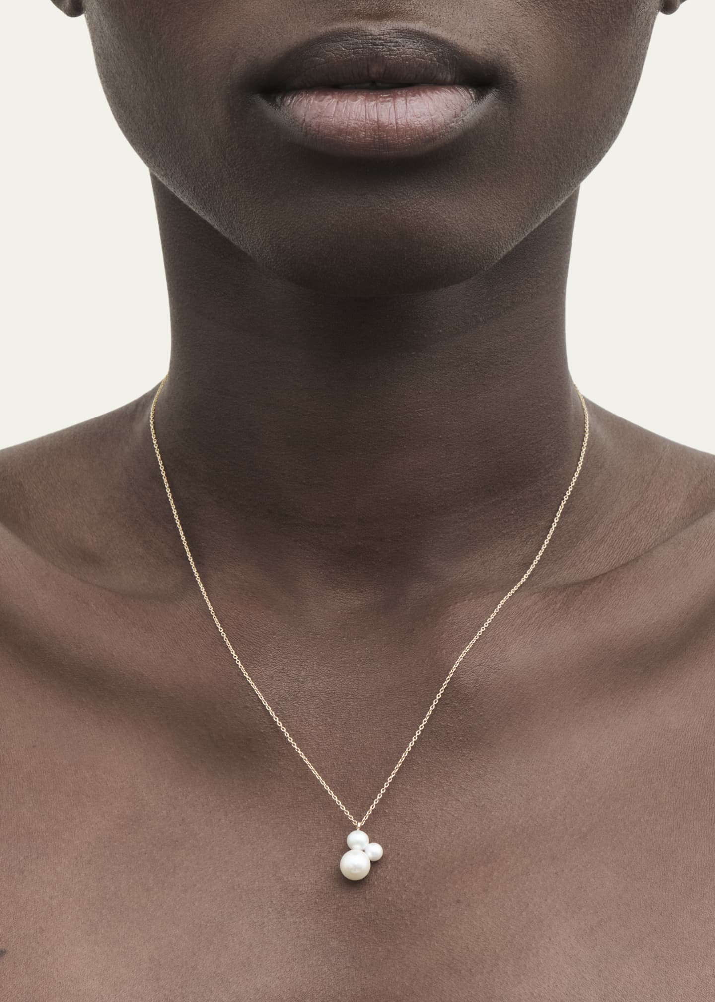 Sophie Bille Brahe 14K Yellow Gold Stellari Simple Freshwater Pearl Necklace, 17"L Image 2 of 2