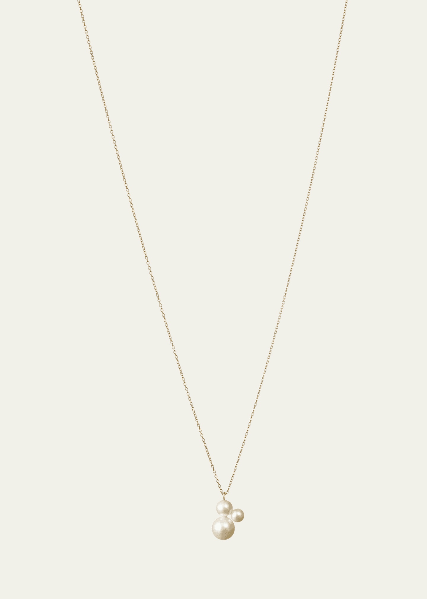 Sophie Bille Brahe 14K Yellow Gold Stellari Simple Freshwater Pearl Necklace, 17"L Image 1 of 2