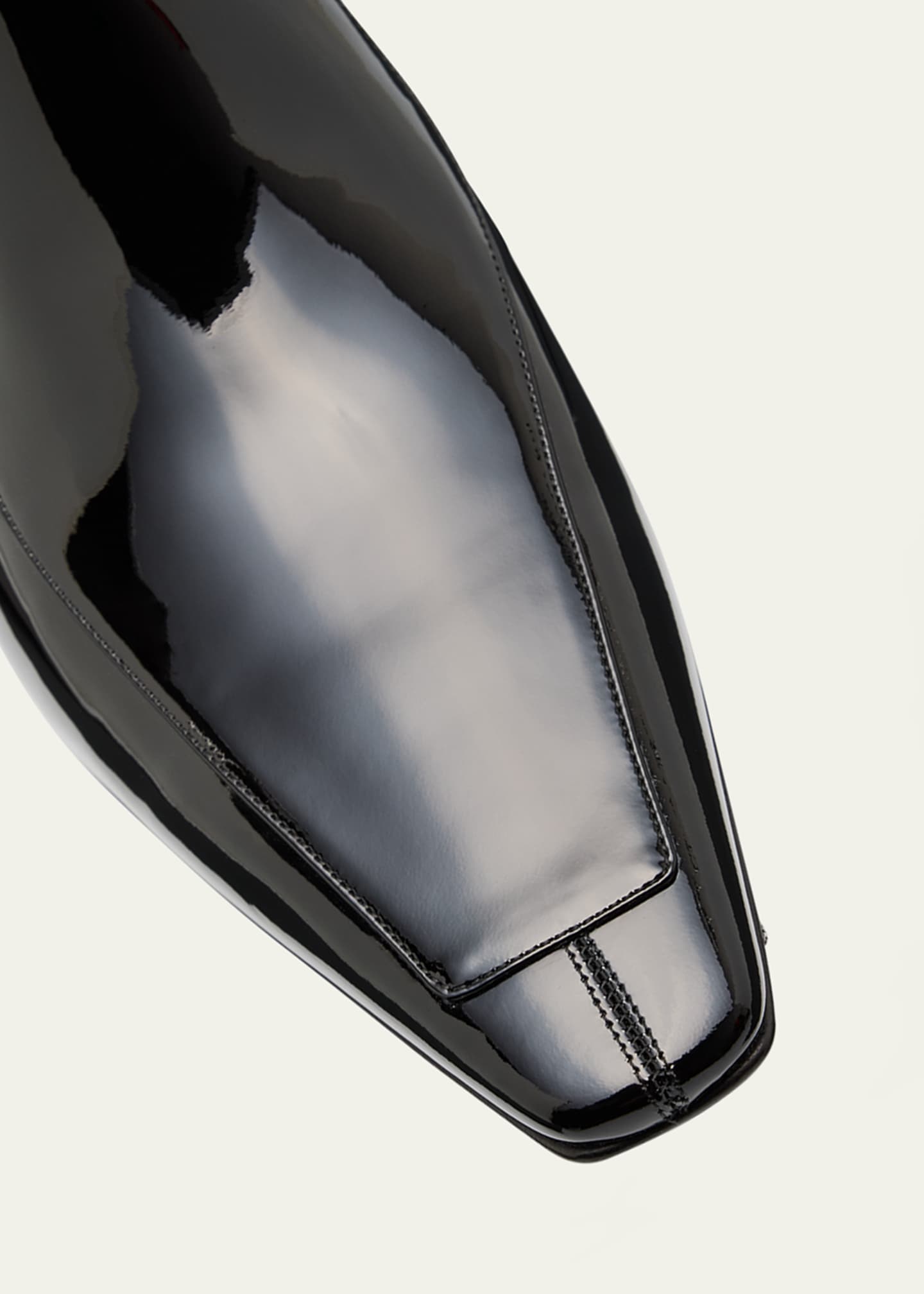 Saint Laurent Men's Jose 30 Patent Leather Chelsea Boots Image 4 of 5
