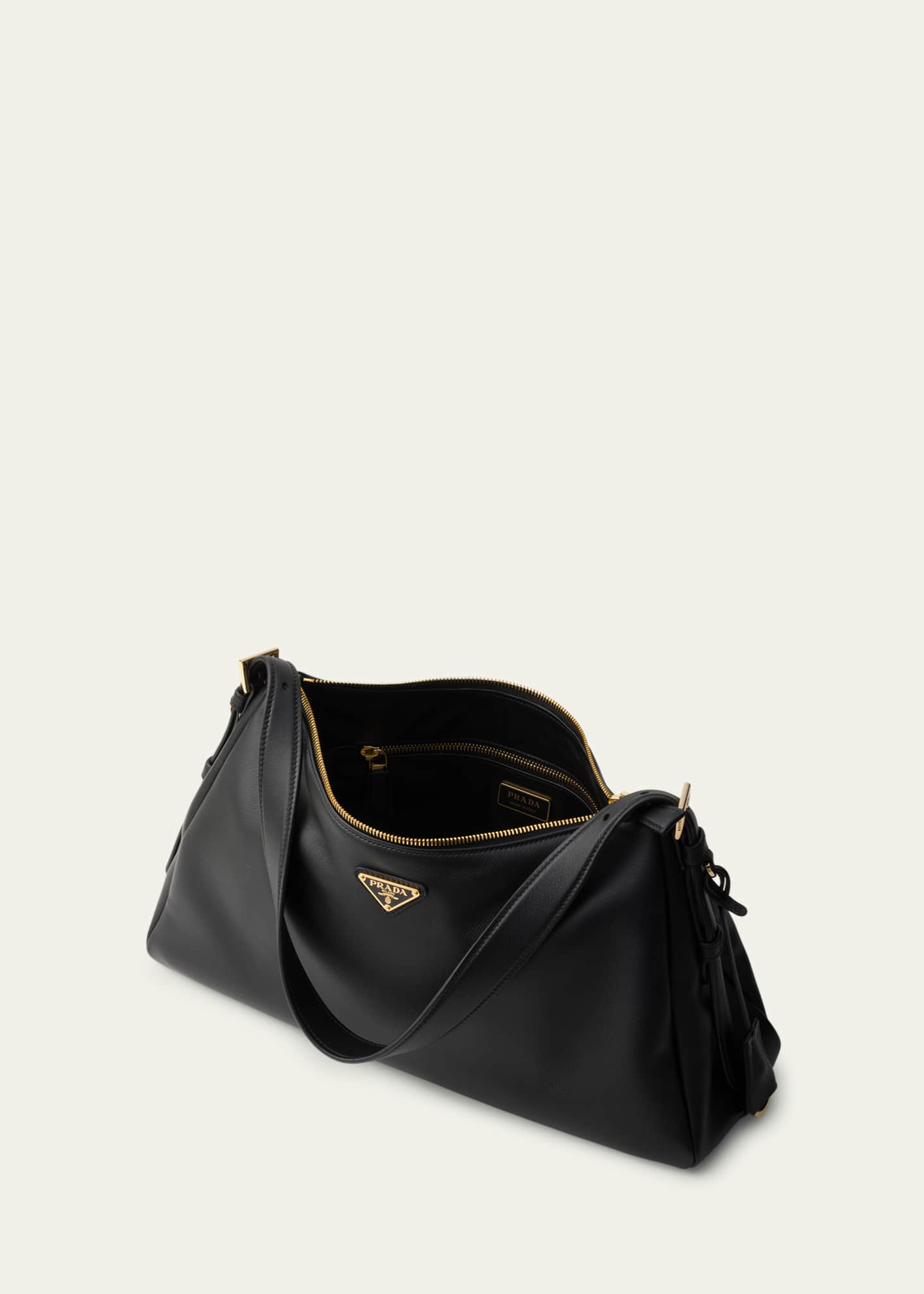 Prada Aimee Grain Leather Shoulder Bag Image 4 of 5
