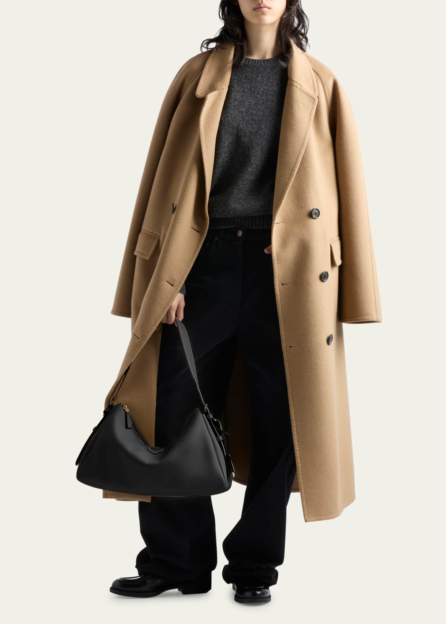 Prada Aimee Grain Leather Shoulder Bag Image 5 of 5