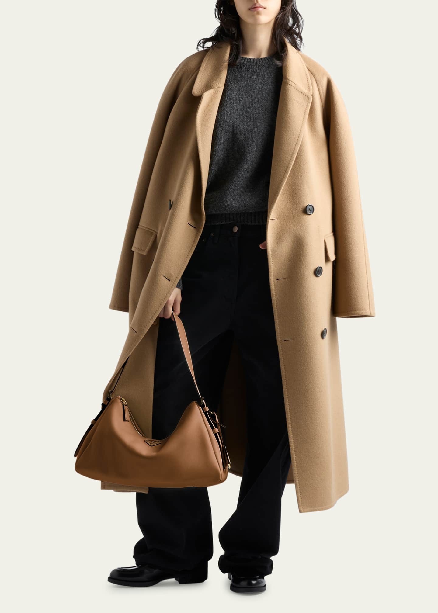 Prada Aimee Grain Leather Shoulder Bag Image 5 of 5