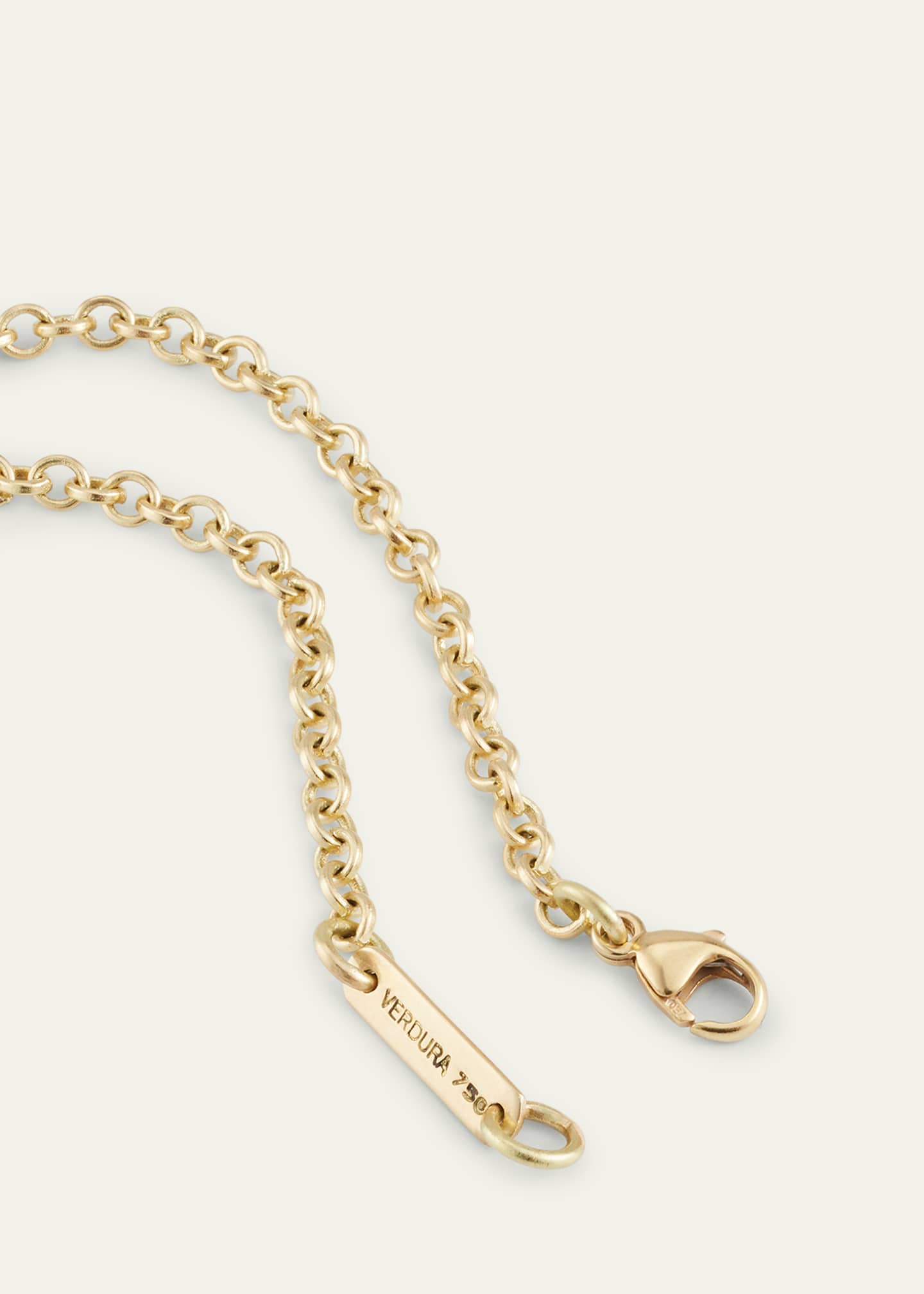 Verdura 18K Yellow Gold Pearl Wrapped Pendant Necklace Image 4 of 4