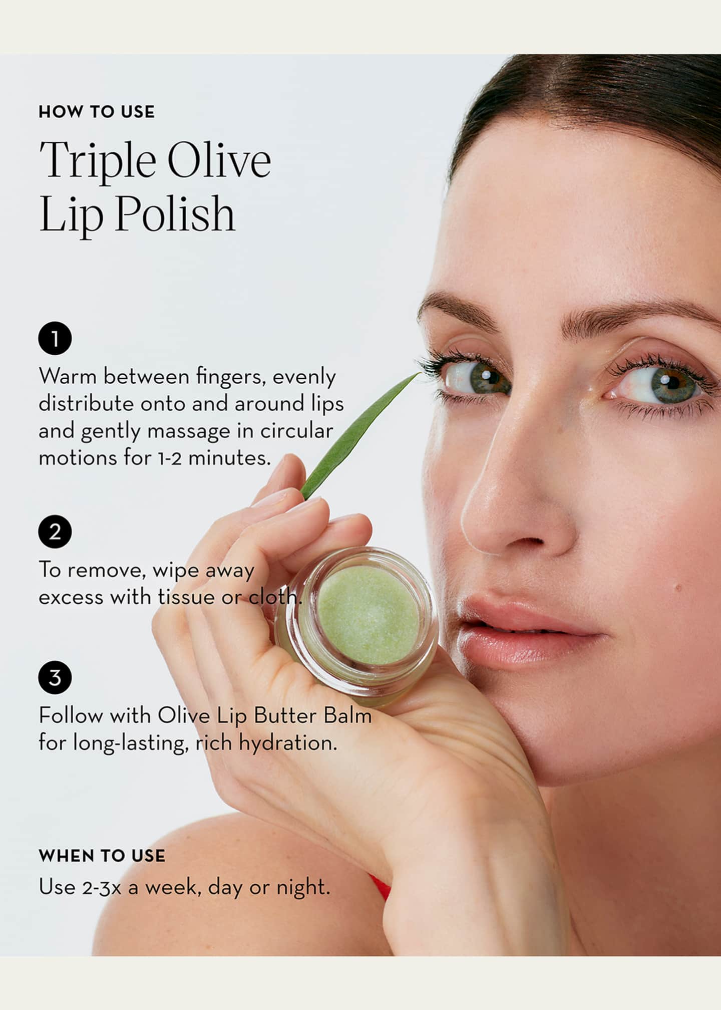 Furtuna Skin Triple Olive Lip Polish, 0.3 oz. Image 5 of 6