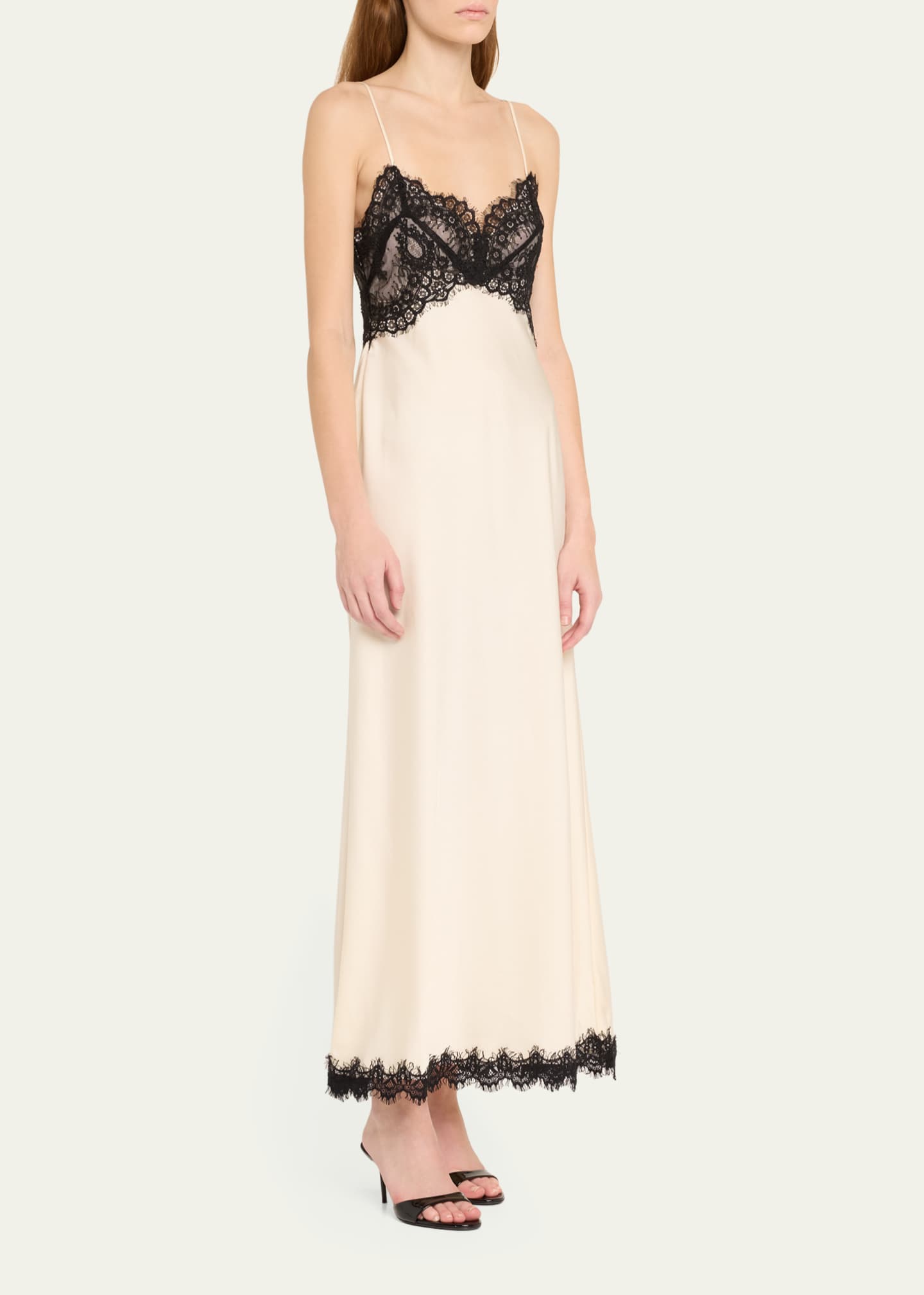 Ameliane Lace-Trimmed Slip Dress