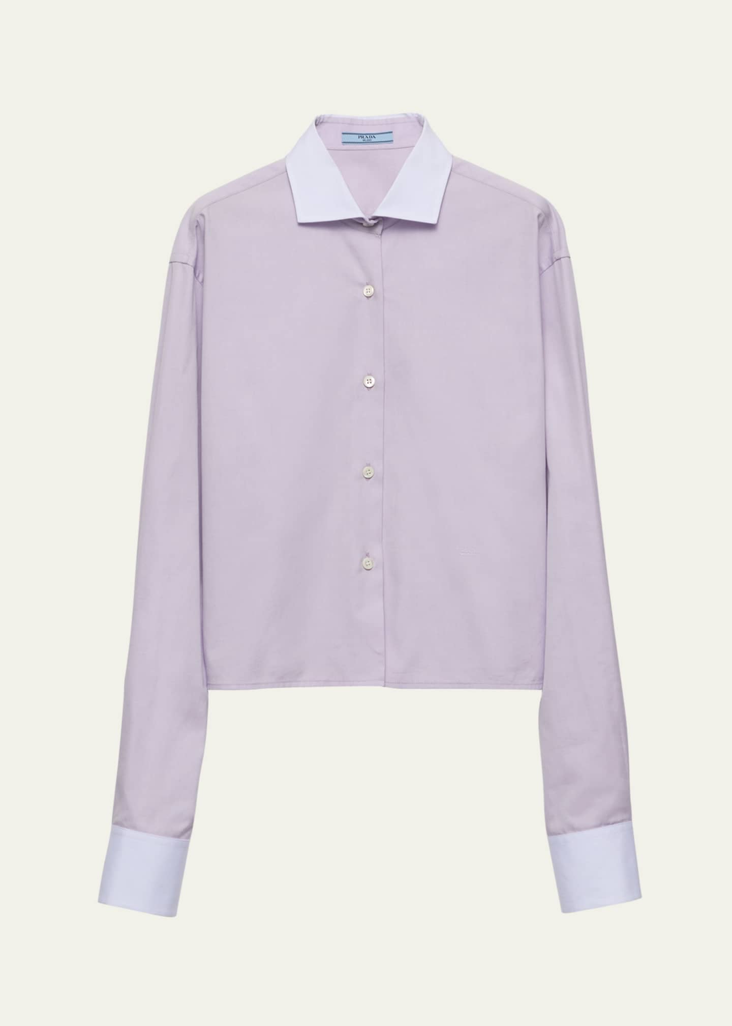 Prada Oxford Poplin Button Down Top Image 1 of 3