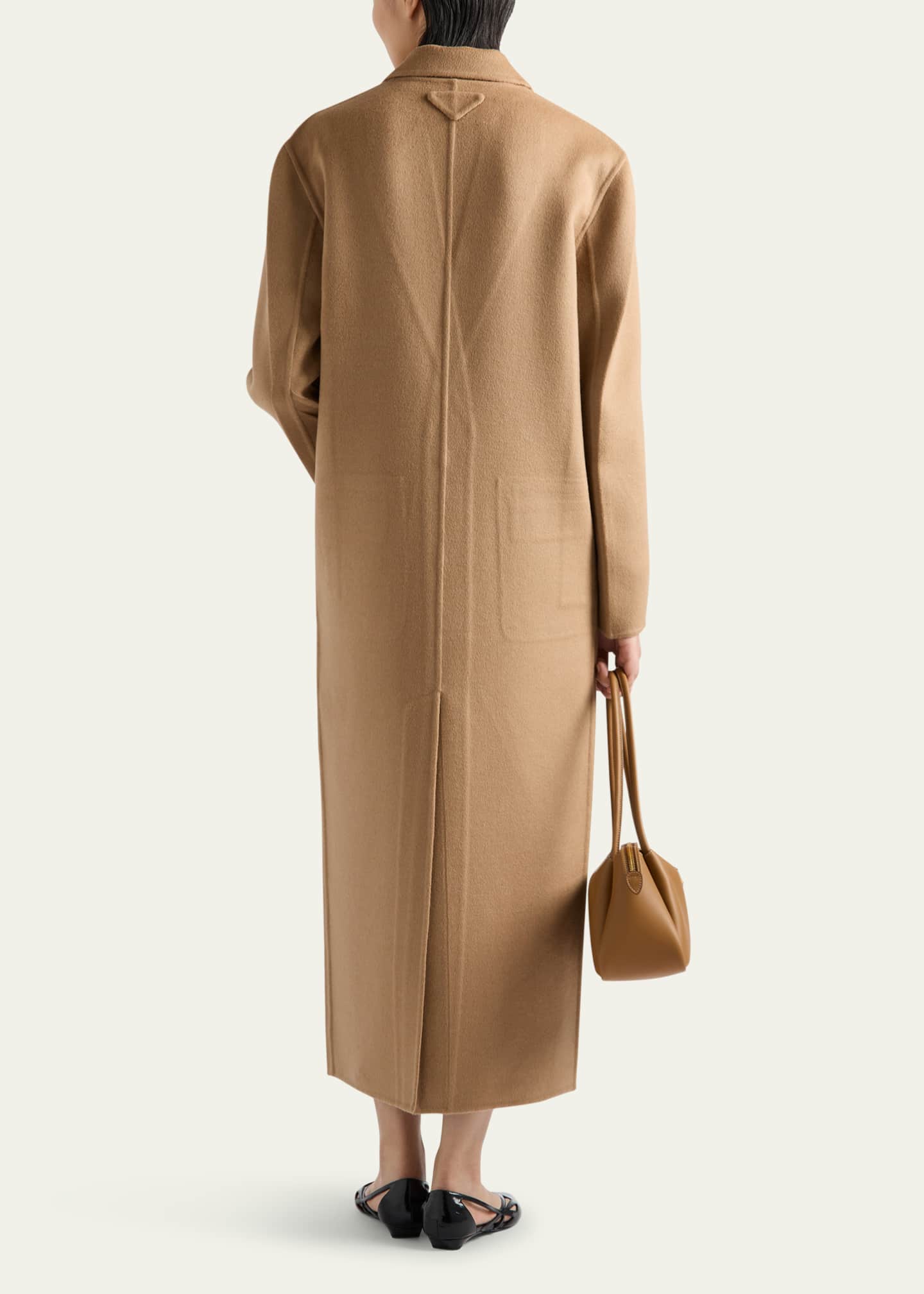 Prada Long Cashgora Single Breast Coat Image 3 of 3