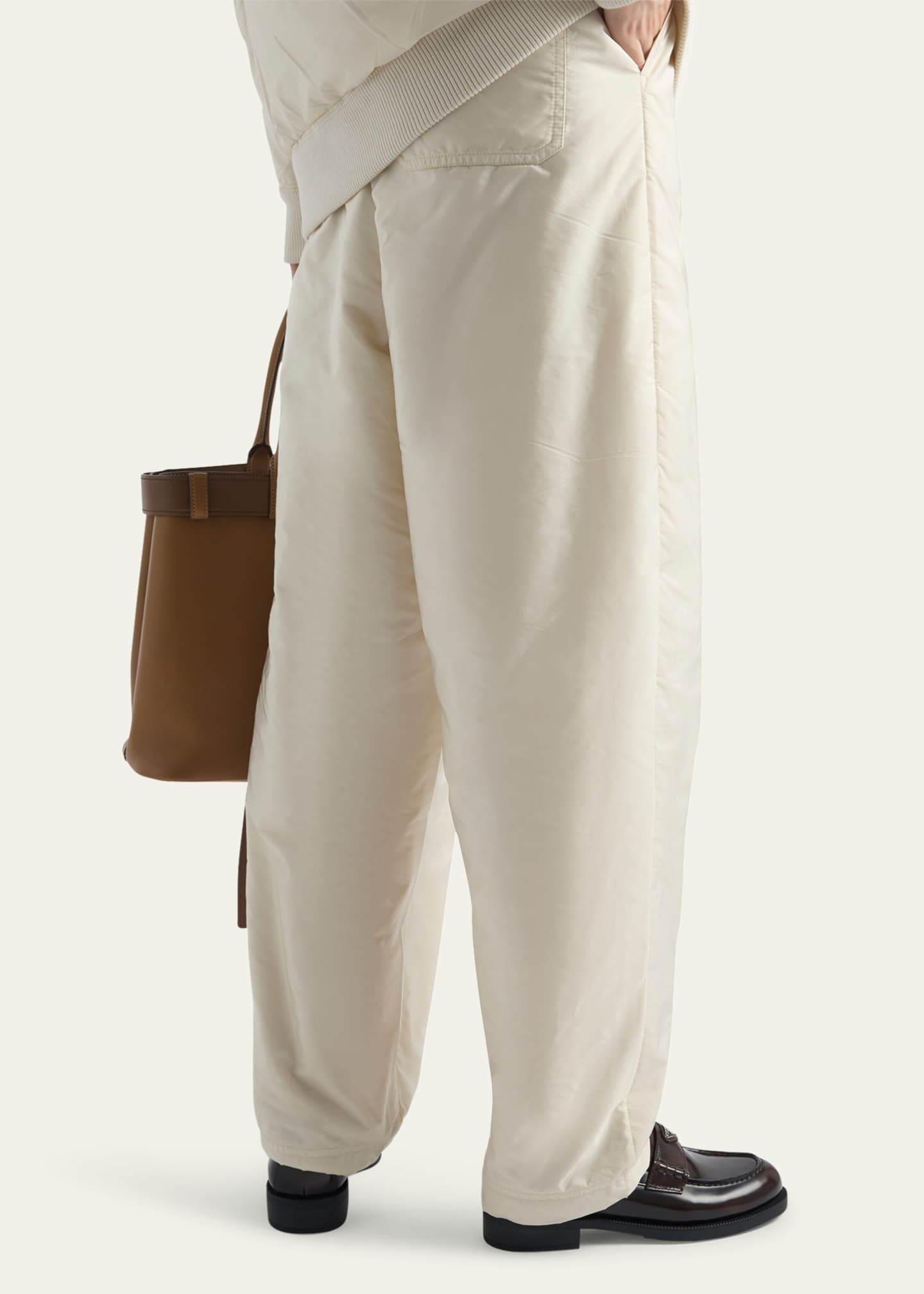 Prada Re-Nylon Drawstring Pants - Bergdorf Goodman