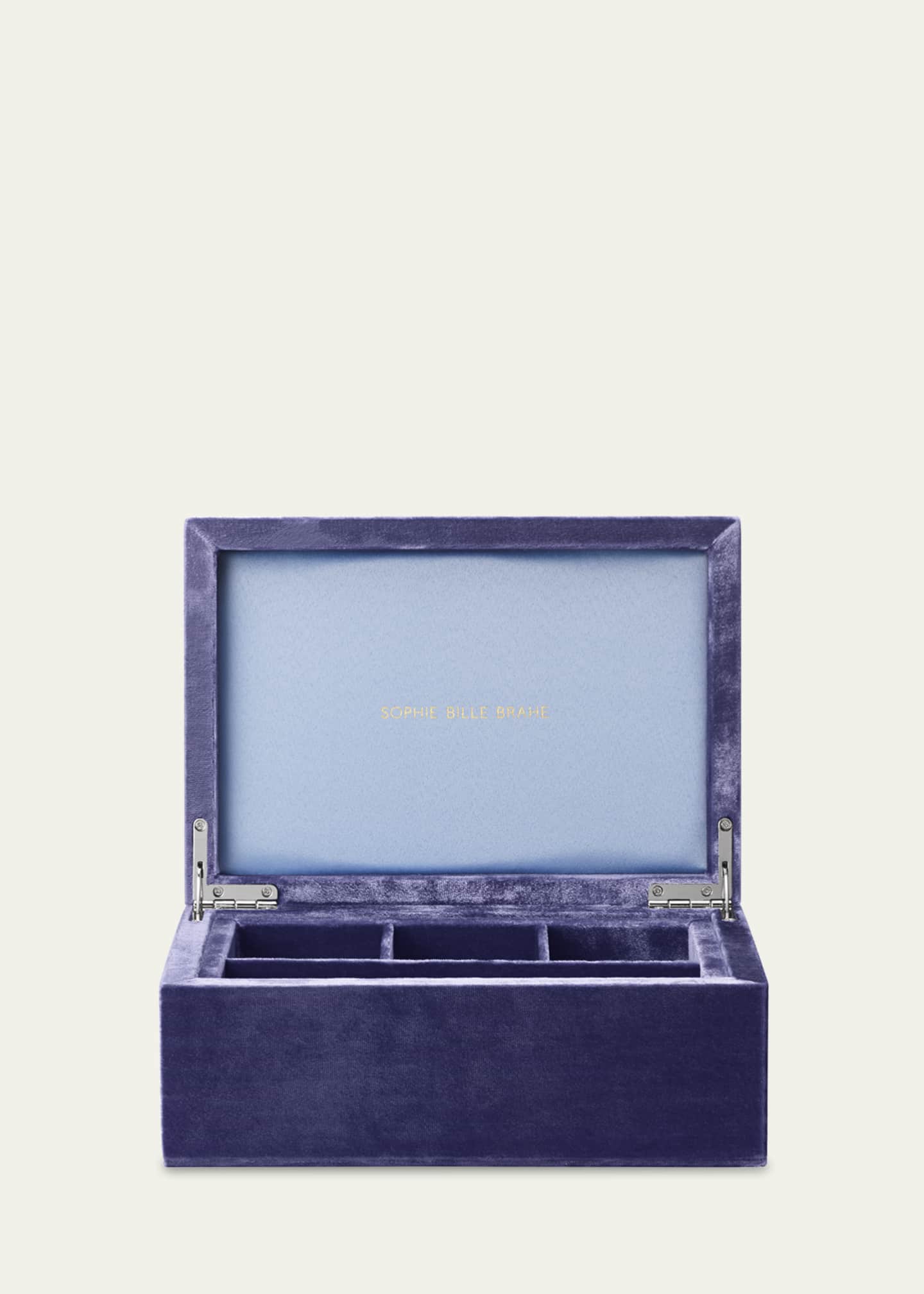 Sophie Bille Brahe Tresor Grande Large Jewelry Box in Tulipe Violette, 21cm Image 2 of 2