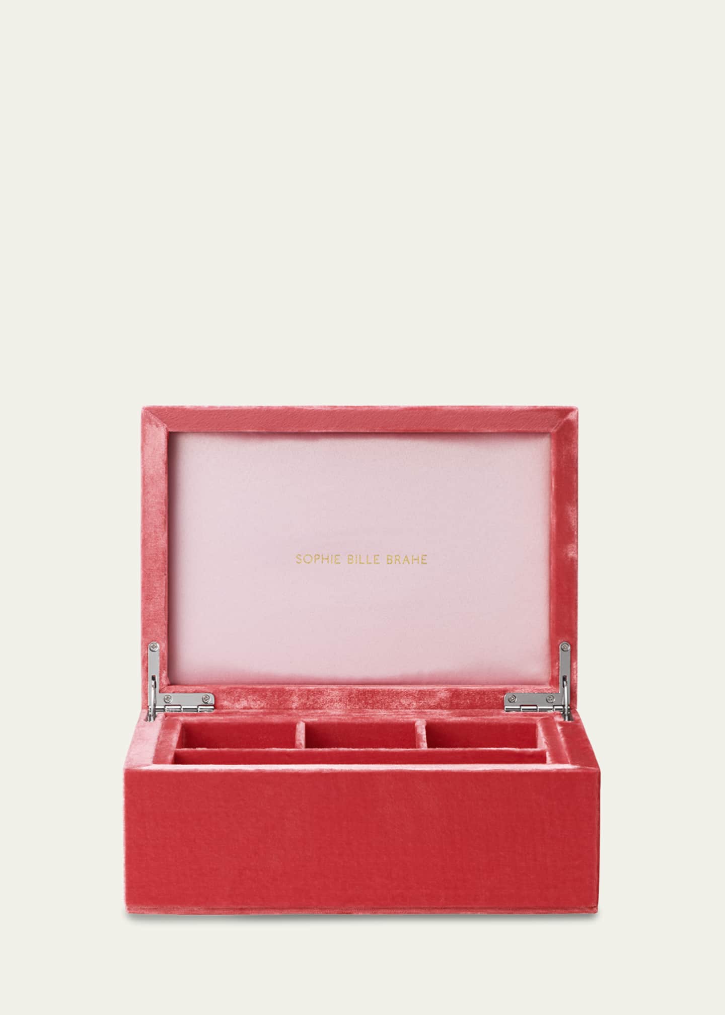 Sophie Bille Brahe Tresor Grande Large Jewelry Box in Tulipe Rouge, 21cm Image 2 of 2