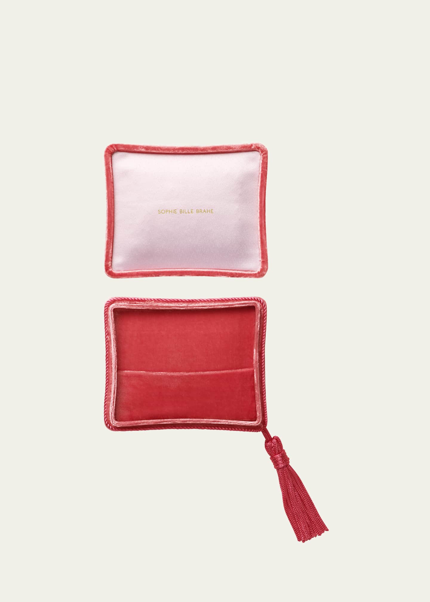 Sophie Bille Brahe Velvet Small Jewelry Box in Tulipe Rouge, 10.5cm Image 2 of 2