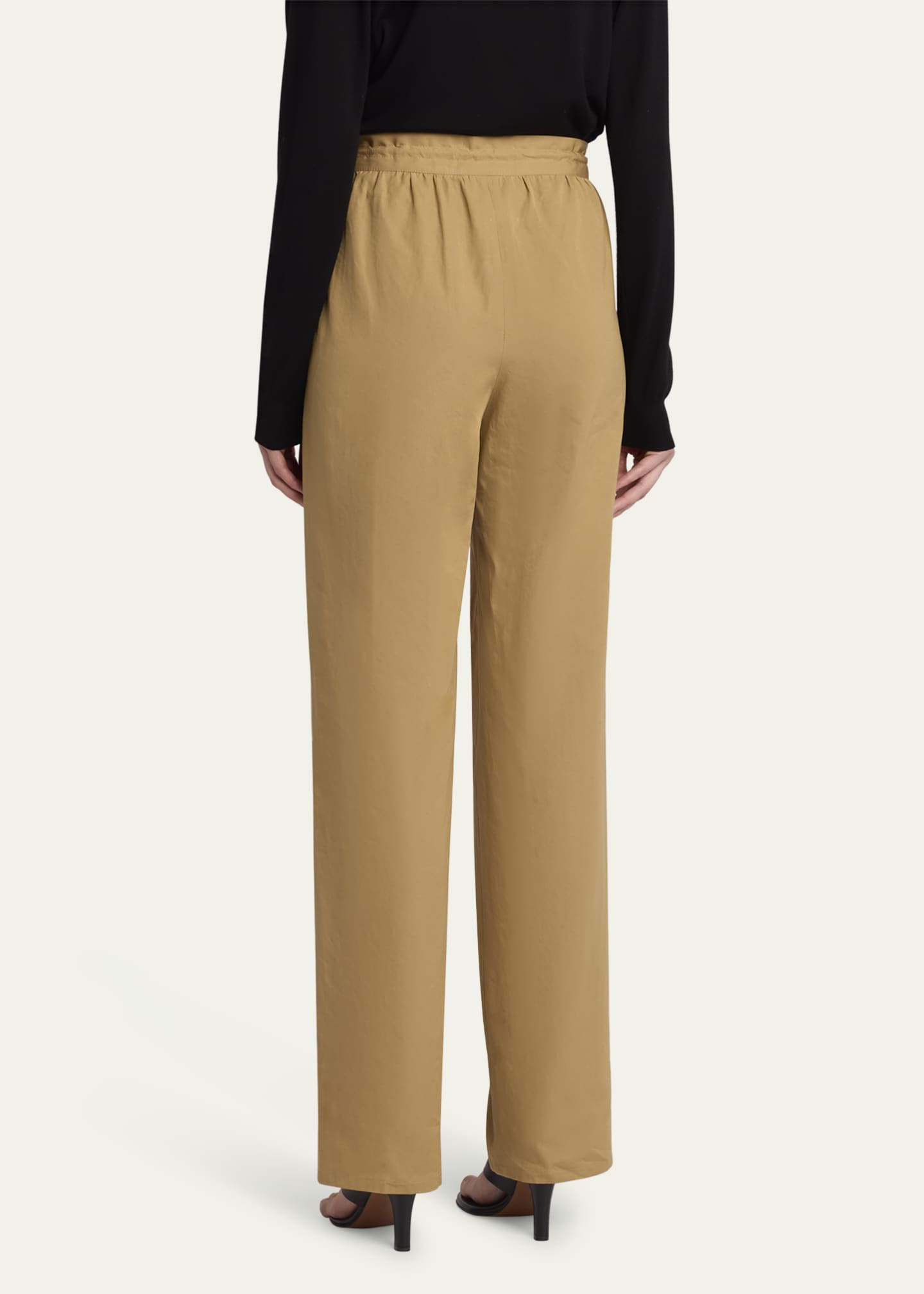 パンツ [The Row] Sayge Pant in Cotton Sayge Pant Black in Cotton – The Row