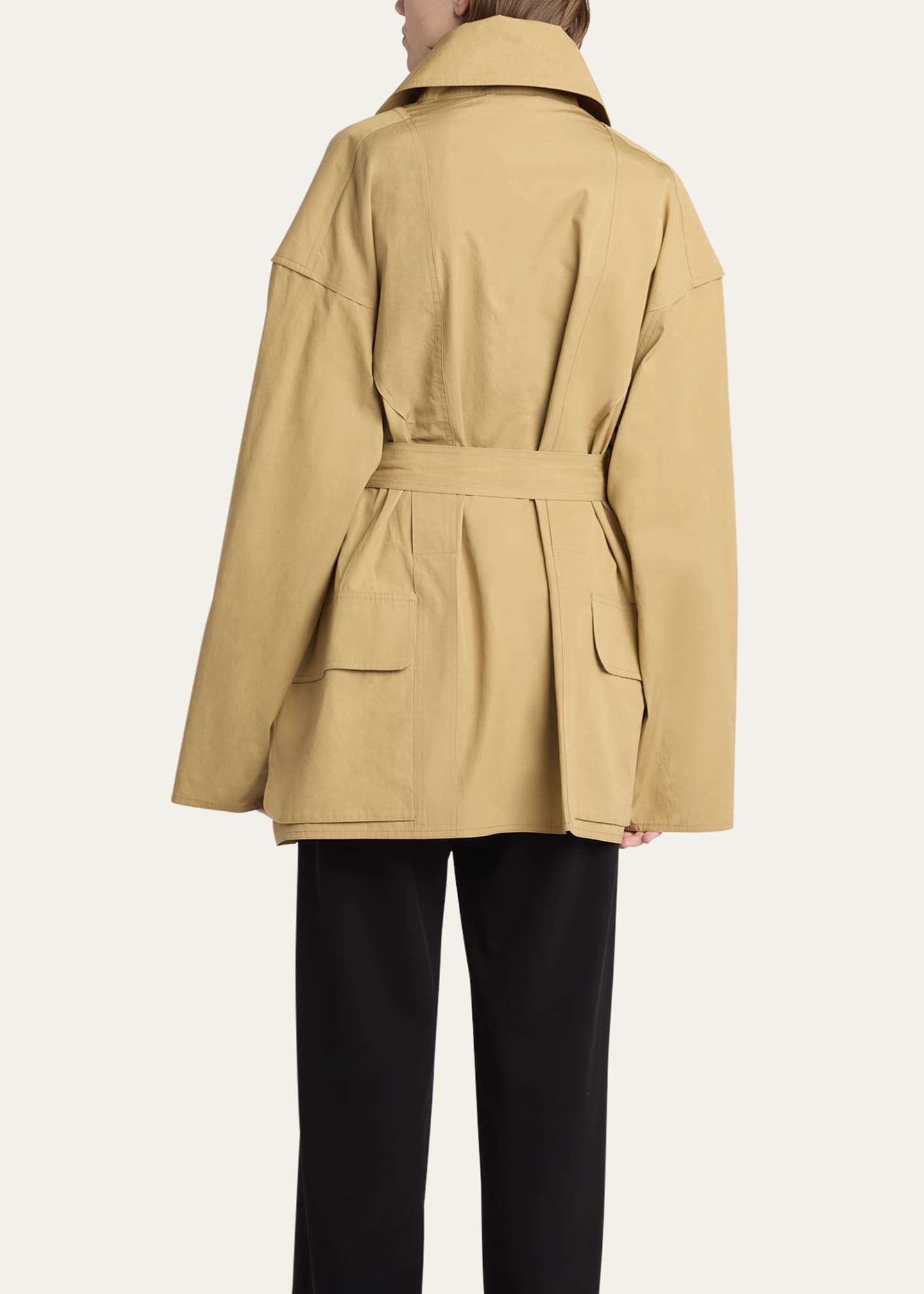 THE ROW Pierrick Technical Cotton Trench Coat Image 3 of 5