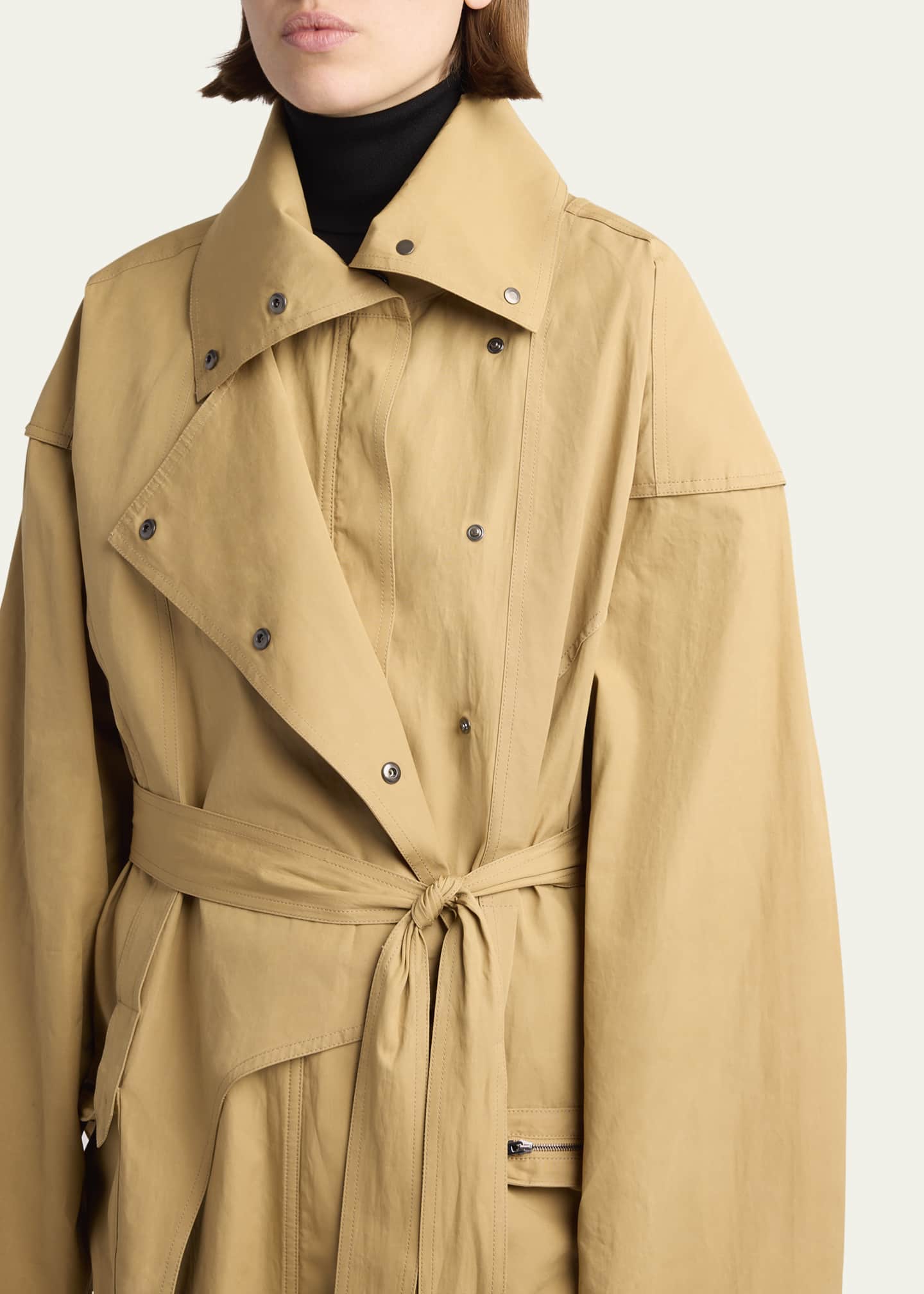 THE ROW Pierrick Technical Cotton Trench Coat Image 5 of 5