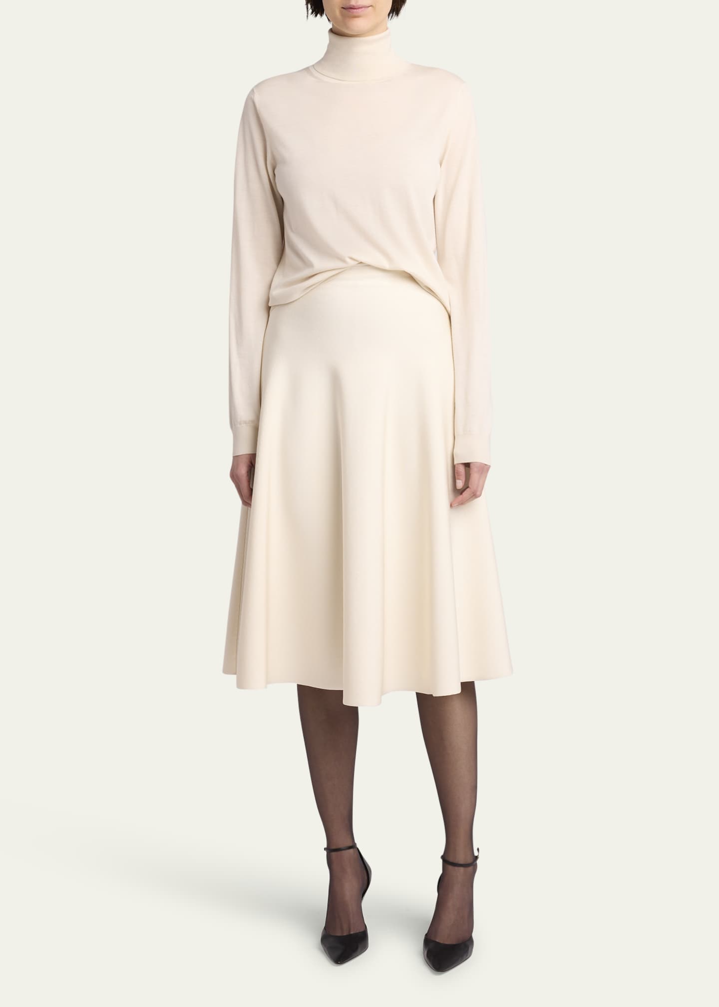 THE ROW Heva Turtleneck Wool Top Image 2 of 5