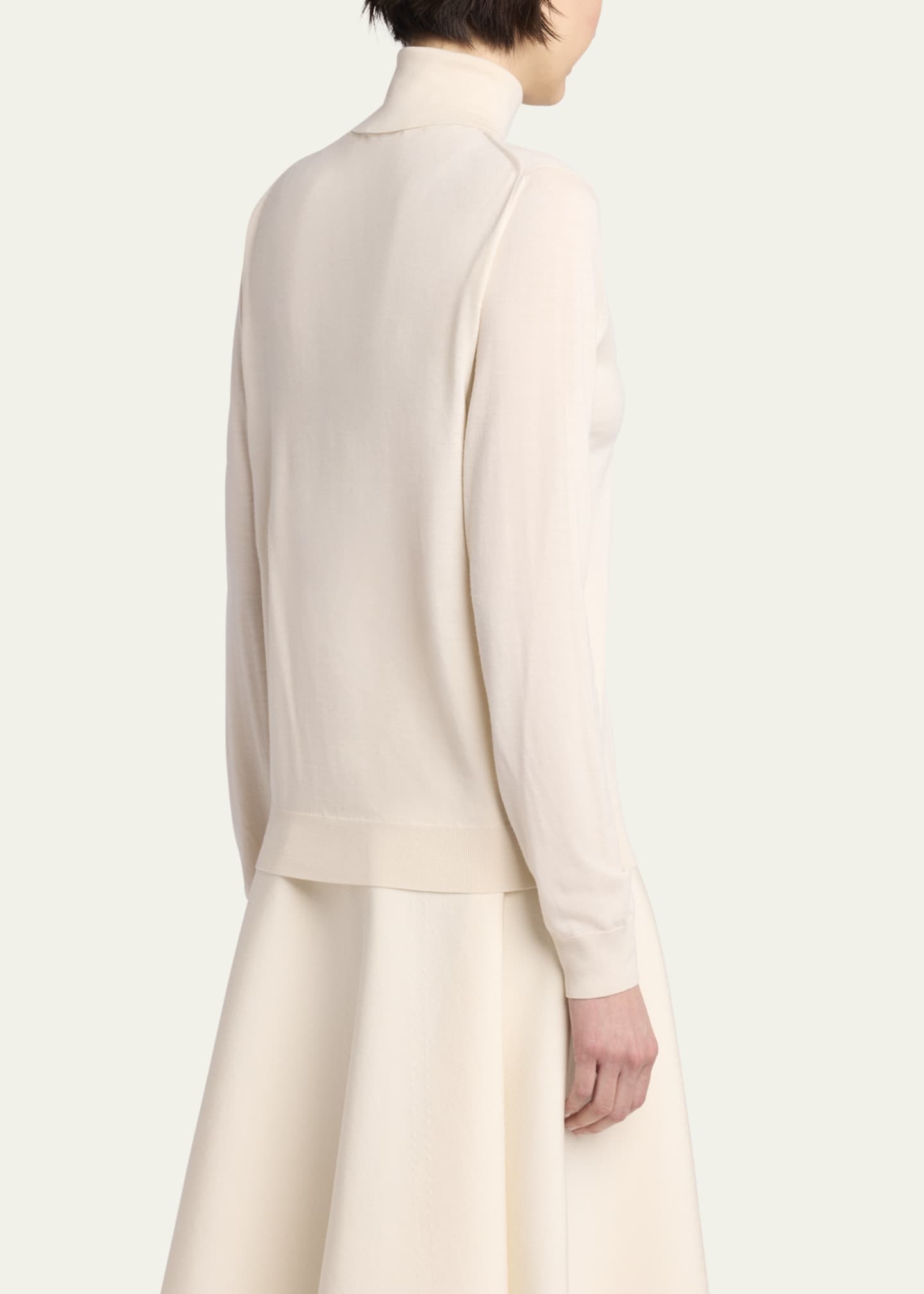 THE ROW Heva Turtleneck Wool Top Image 3 of 5