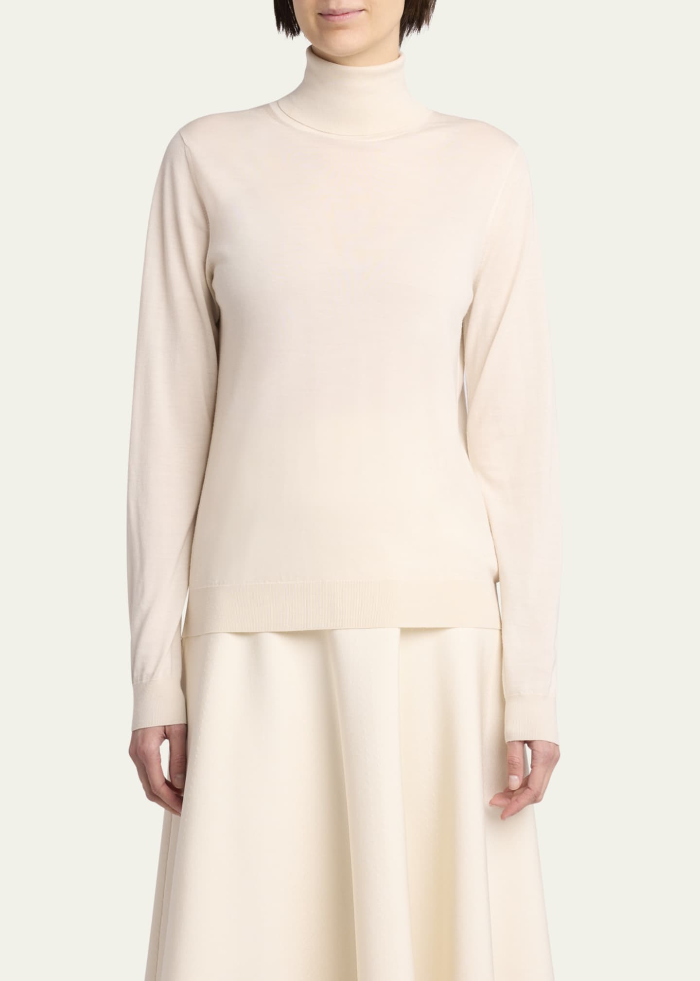 THE ROW Heva Turtleneck Wool Top Image 4 of 5