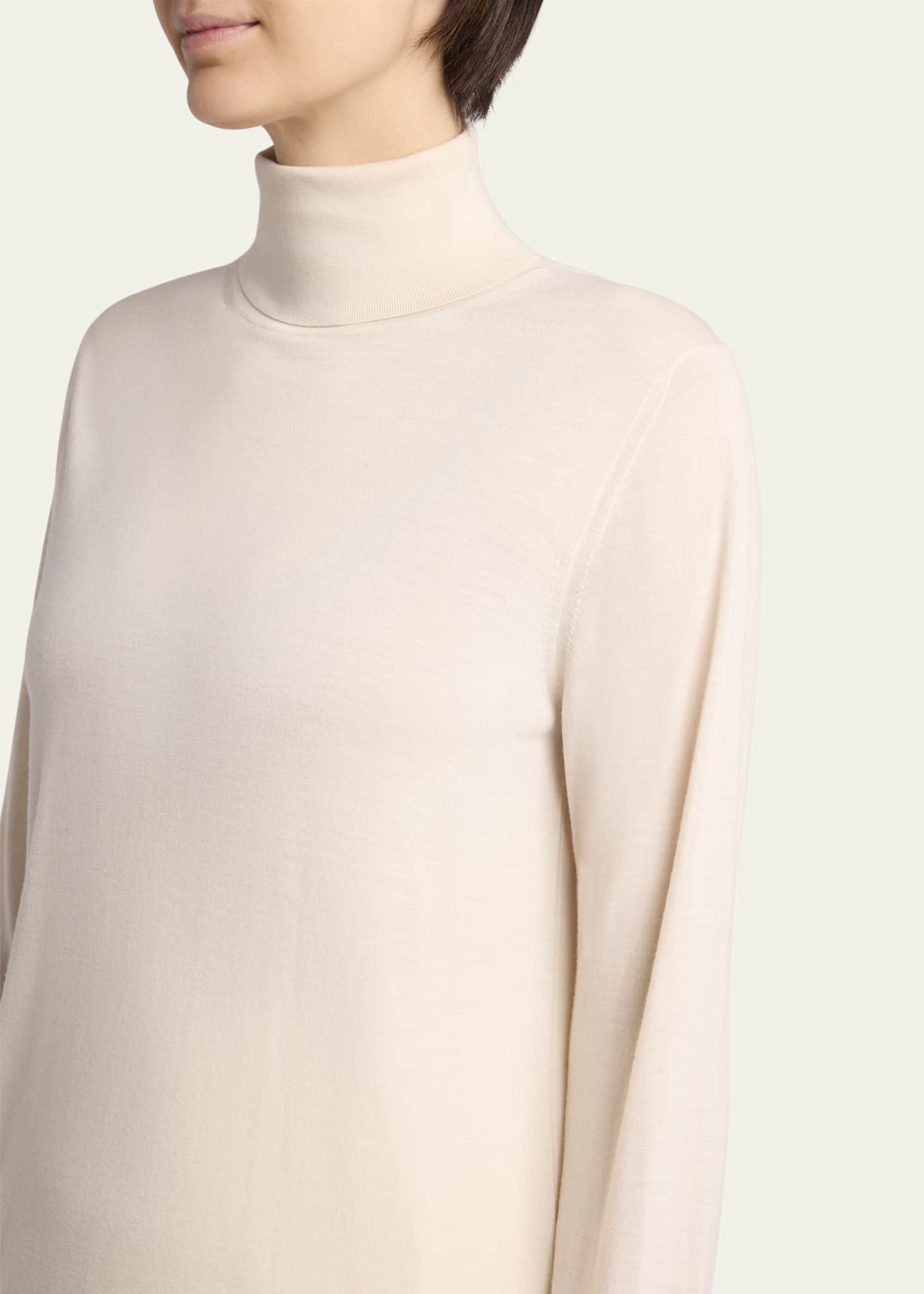THE ROW Heva Turtleneck Wool Top Image 5 of 5