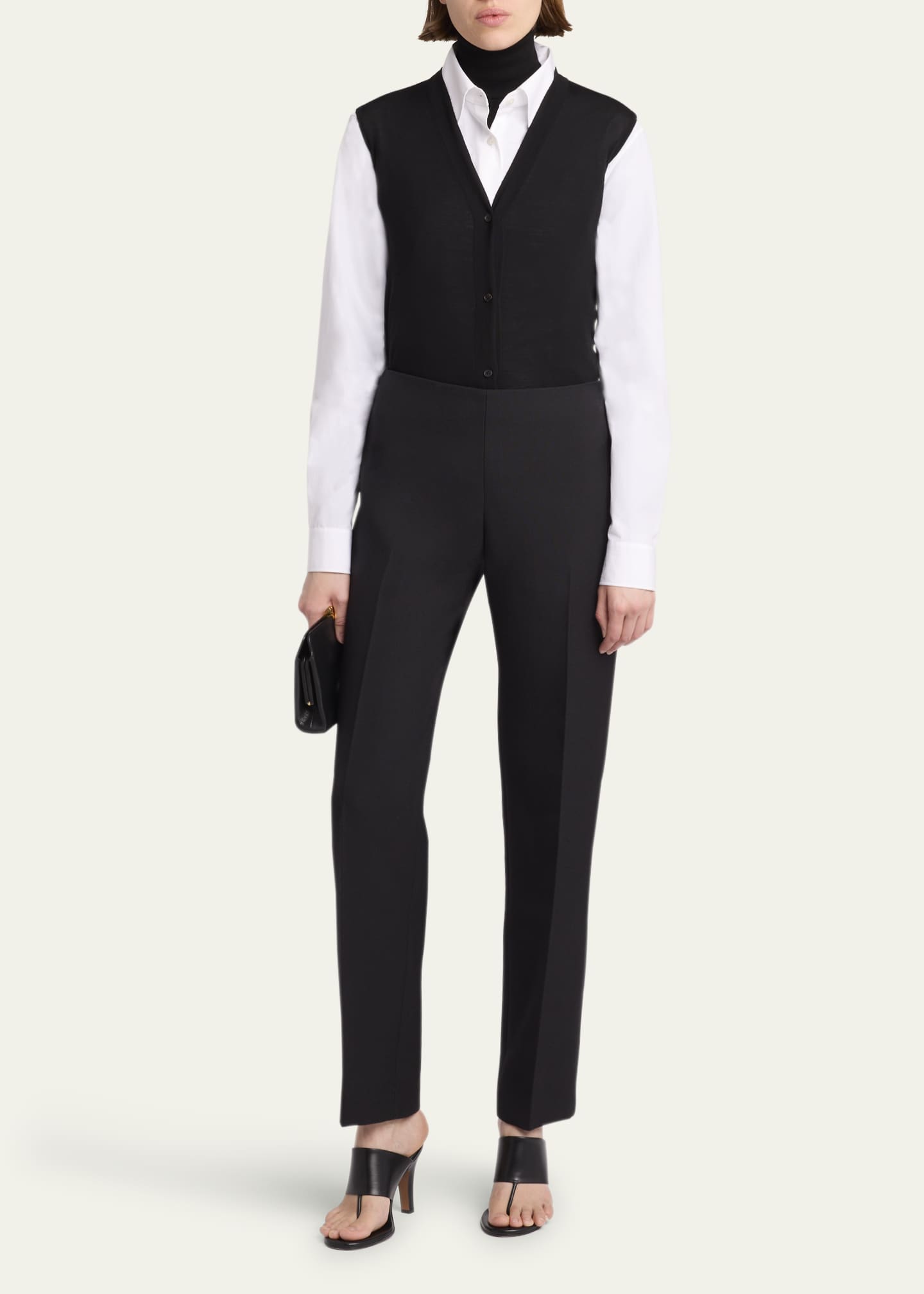 THE ROW Harrell Wool Knit Vest Image 2 of 5