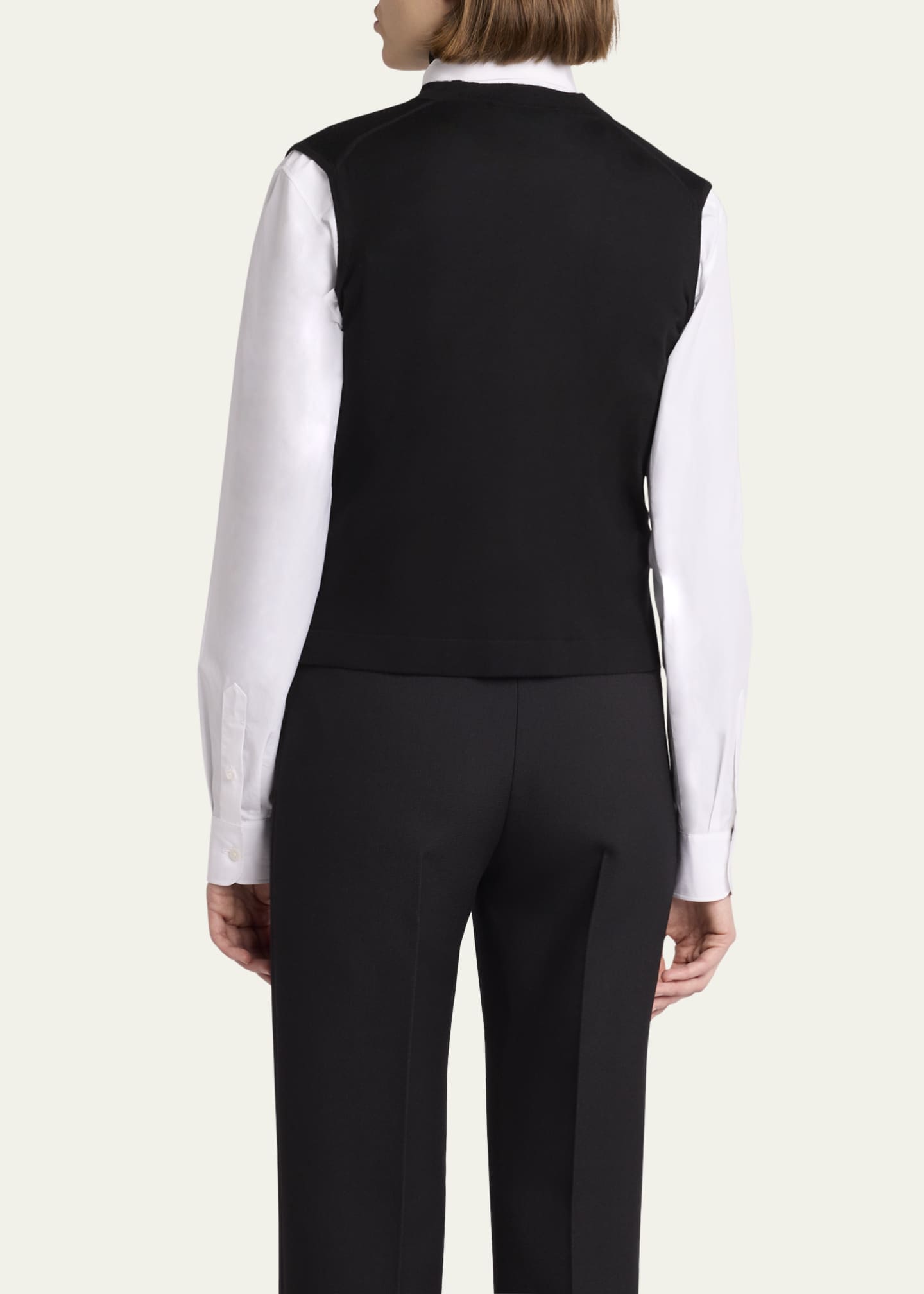 THE ROW Harrell Wool Knit Vest Image 3 of 5