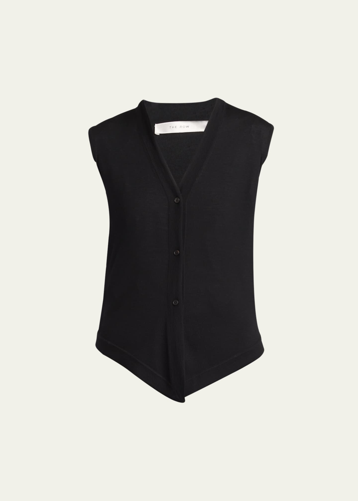 THE ROW Harrell Wool Knit Vest Image 1 of 5
