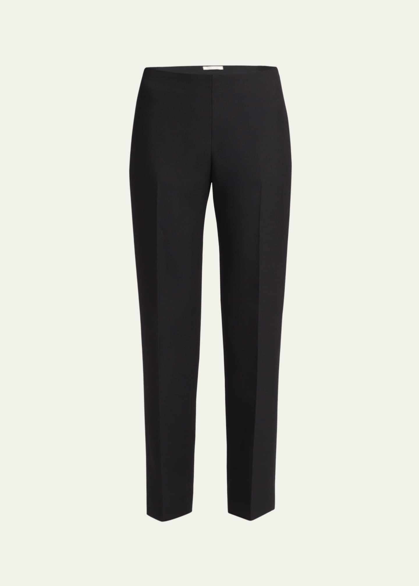 THE ROW Vesco Straight-Leg Ankle Wool Pants Image 1 of 5