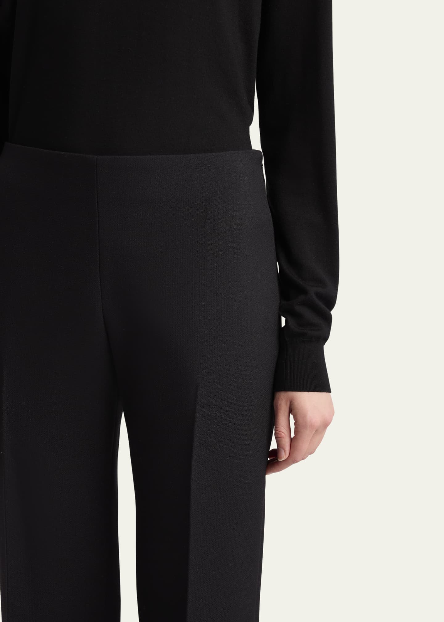 THE ROW Vesco Straight-Leg Ankle Wool Pants Image 5 of 5