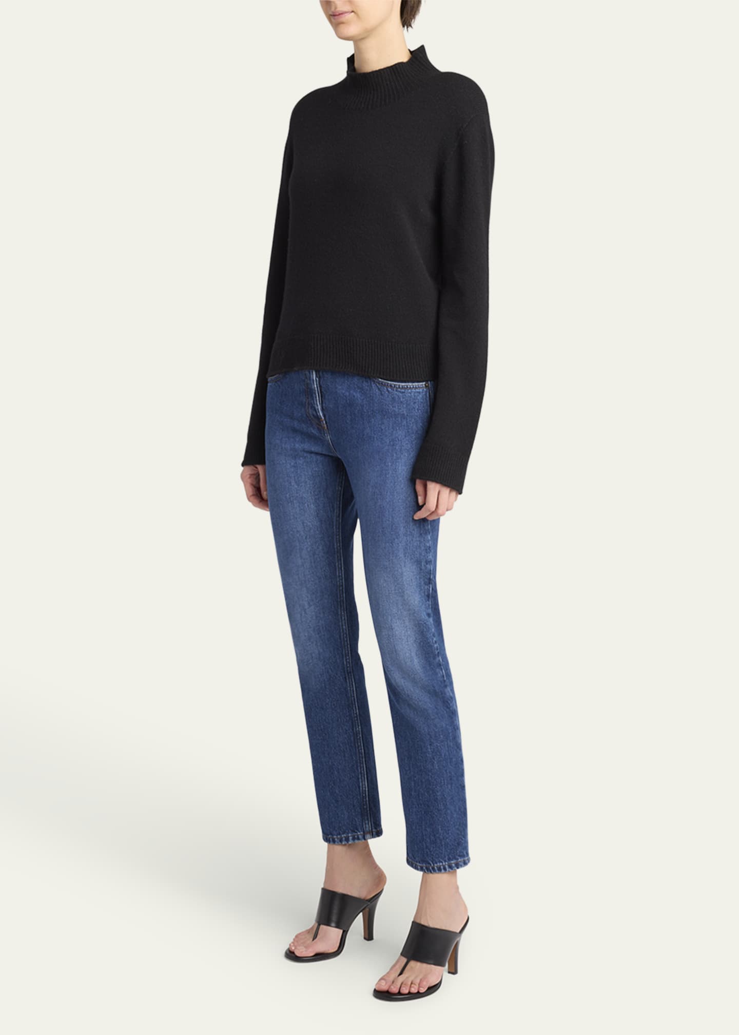 【関税&送料込】The Row Denim Riaco Jeans THE ROW Riaco mid-rise slim-leg jeans | NET-A-PORTER