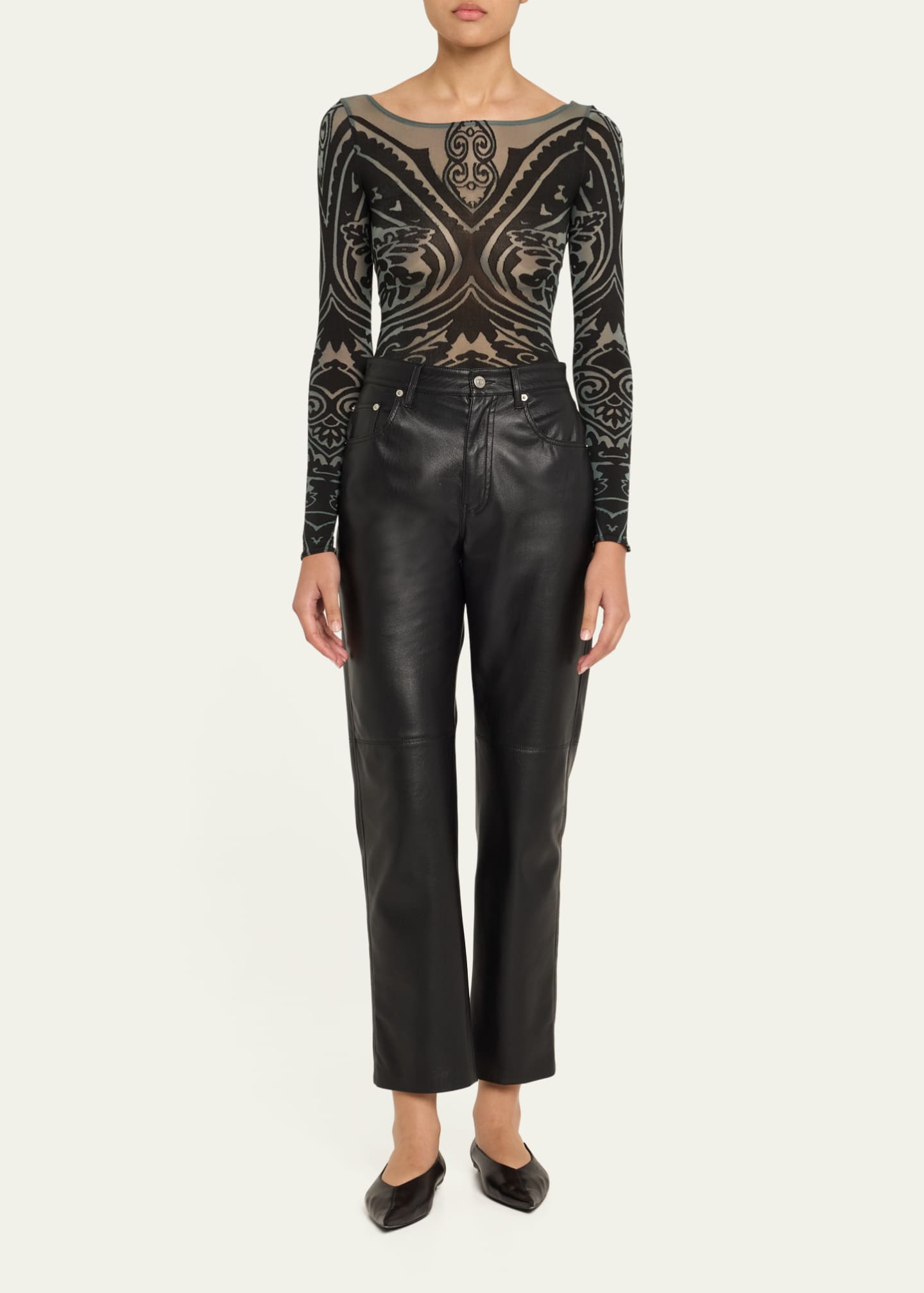 ETRO x Wolford x Etro Tattoo String Bodysuit Image 2 of 5