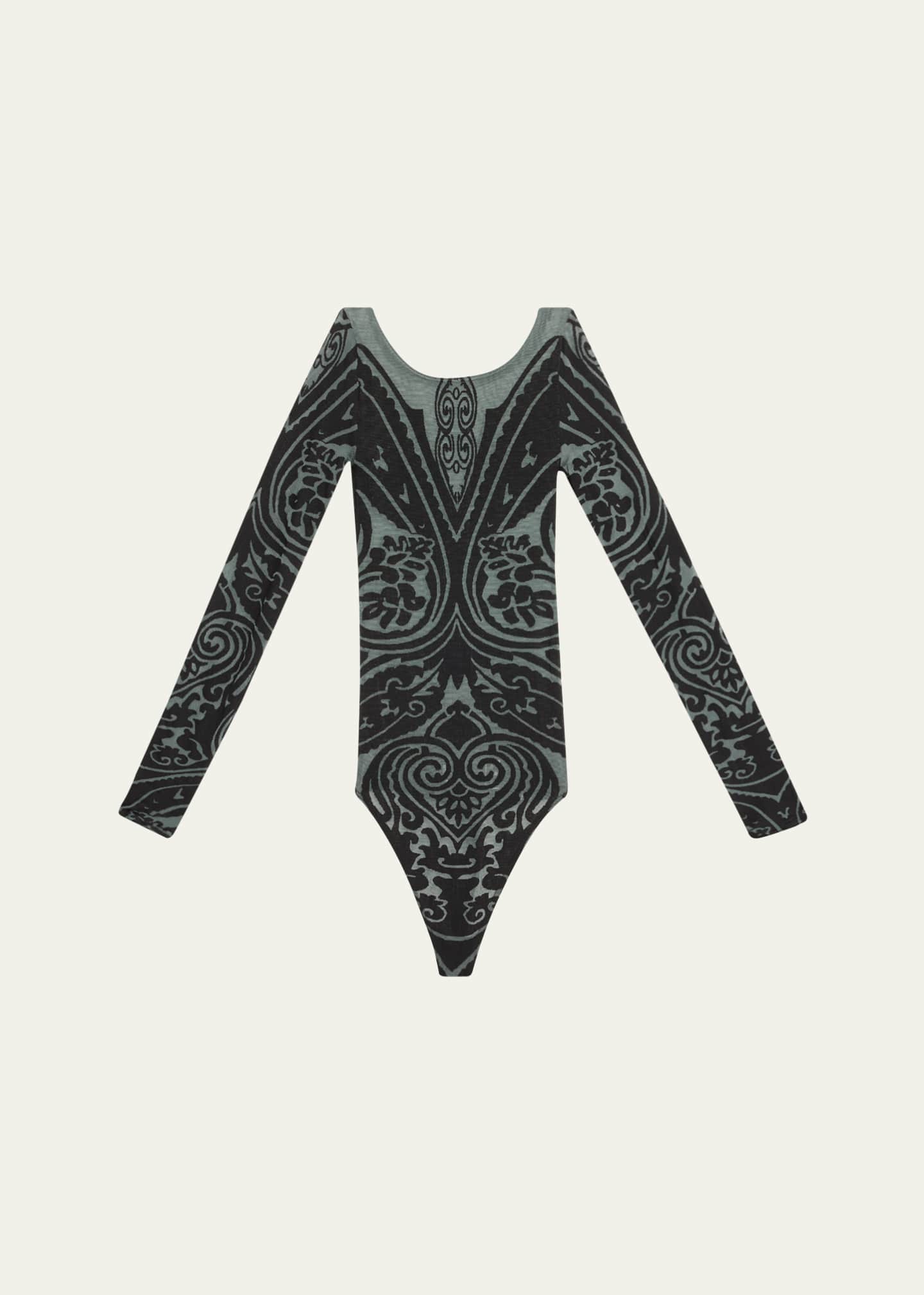 ETRO x Wolford x Etro Tattoo String Bodysuit Image 1 of 5